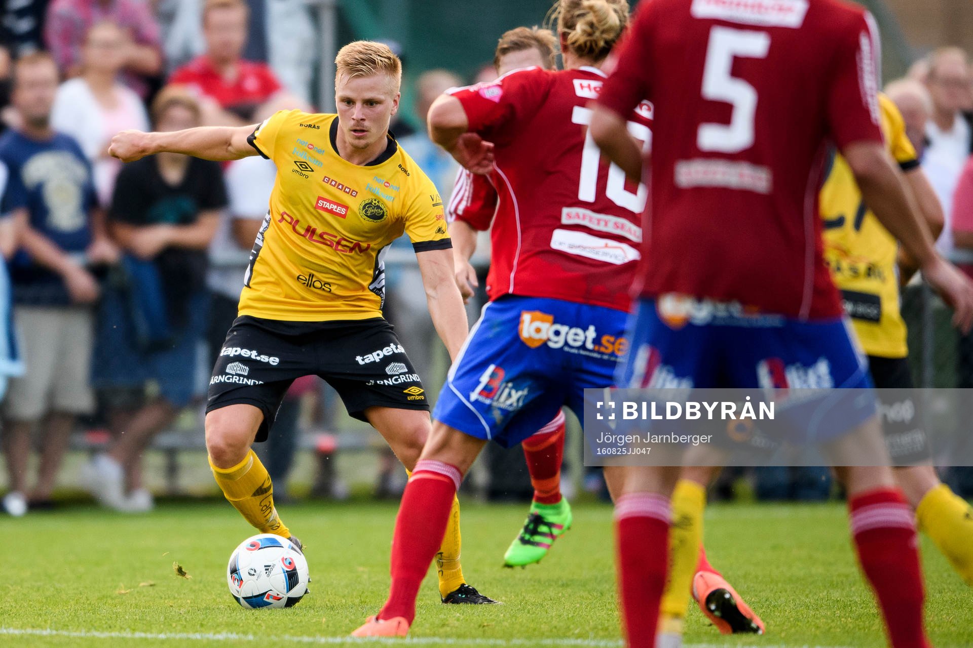 Elfsborgs Per Frick under fotbollsmatchen i Svenska Cupen mellan Gauthiod och Elfsborg den 25 augusti 2016 i Grästorp.