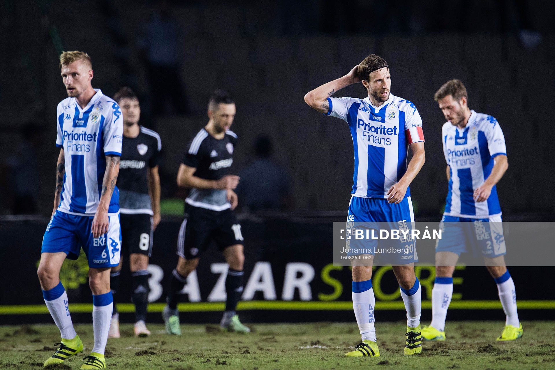 IFK Göteborgs Sebastian Eriksson, Mattias Bjärsmyr och