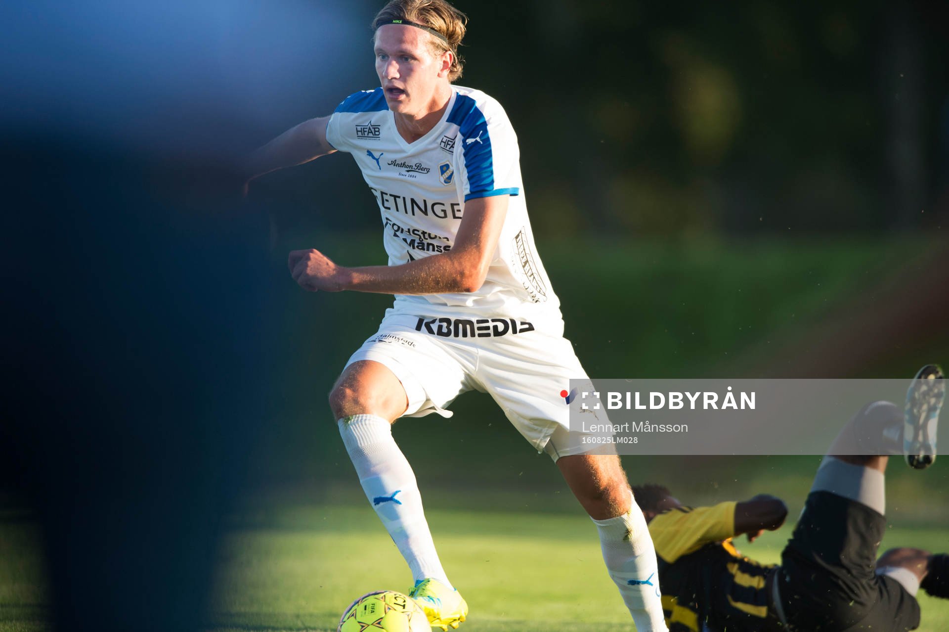 Halmstads Alexander Berntsson i matchen i Svenska Cupen