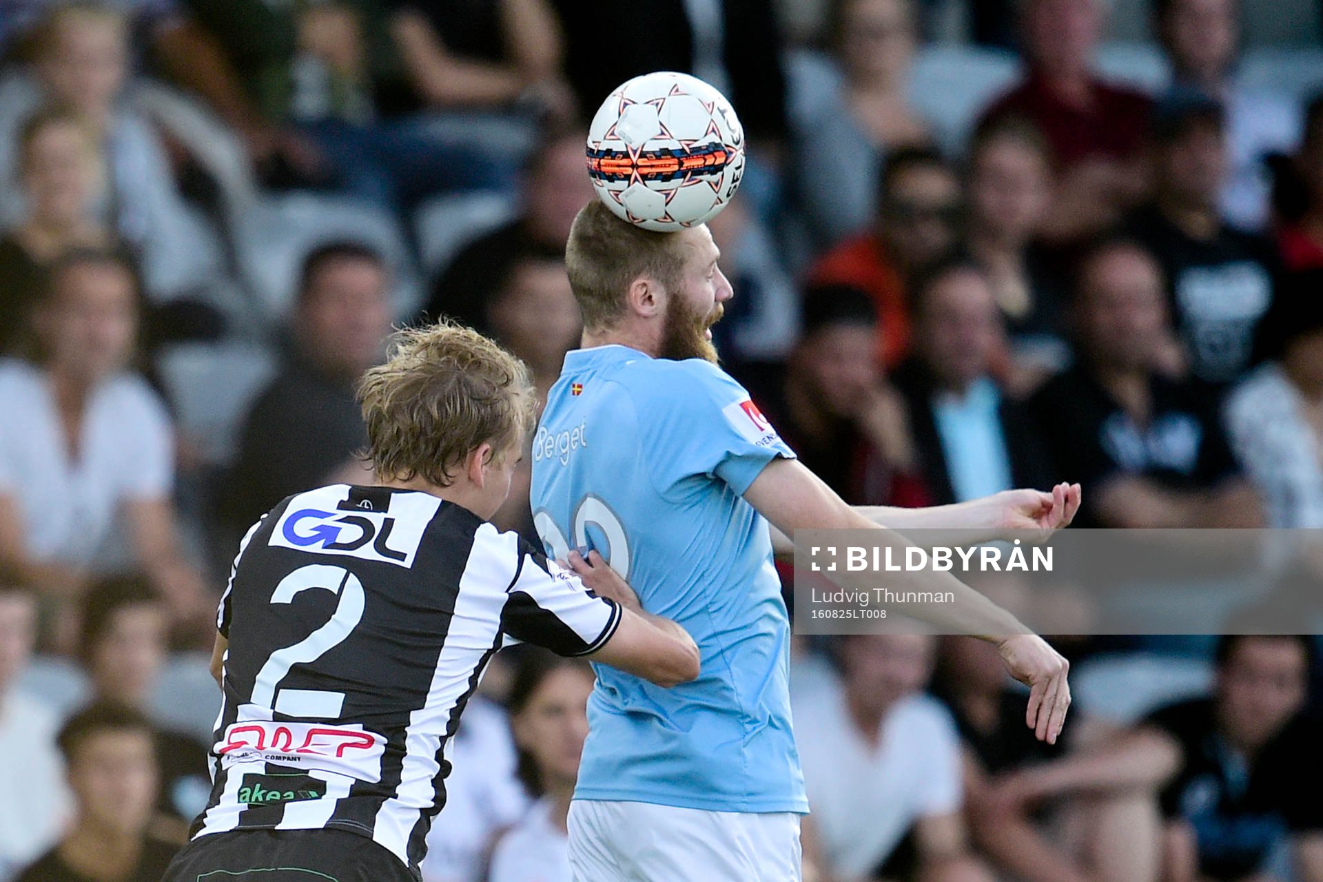 Malmö FFs Jo Inge Berget och Landskronas Viktor Svensson