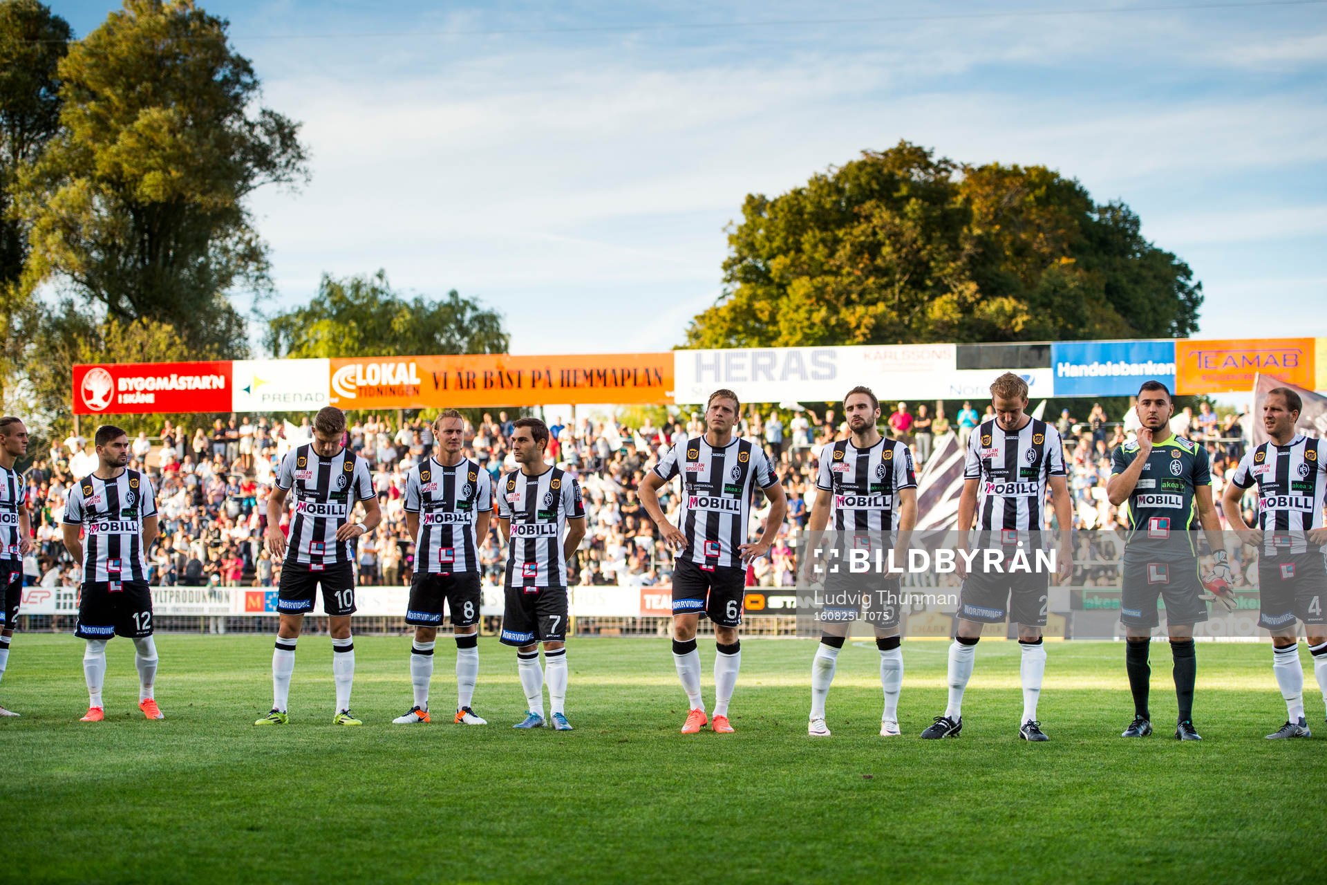 Landskronas spelare ställer upp