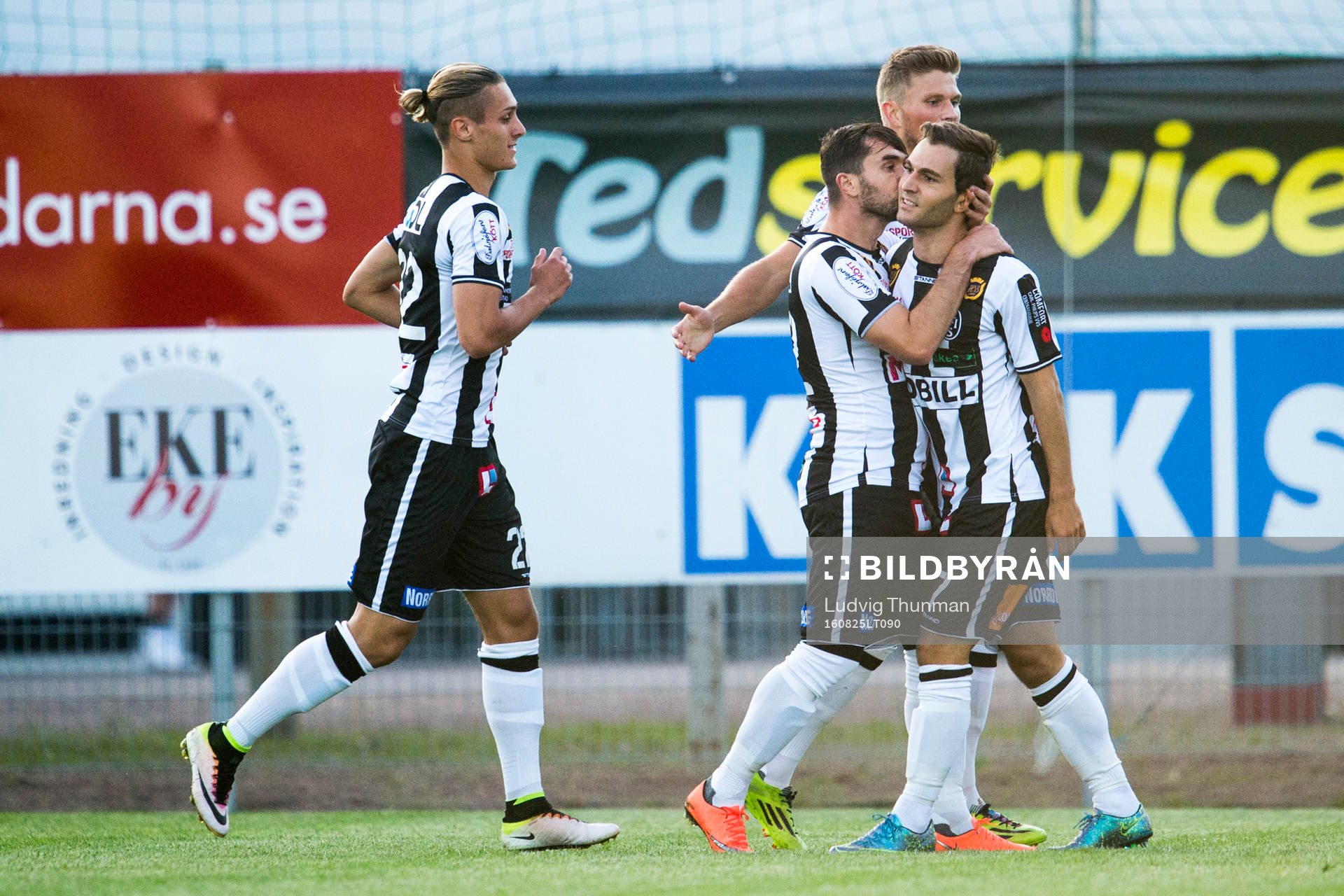 Landskronas spelare jublar