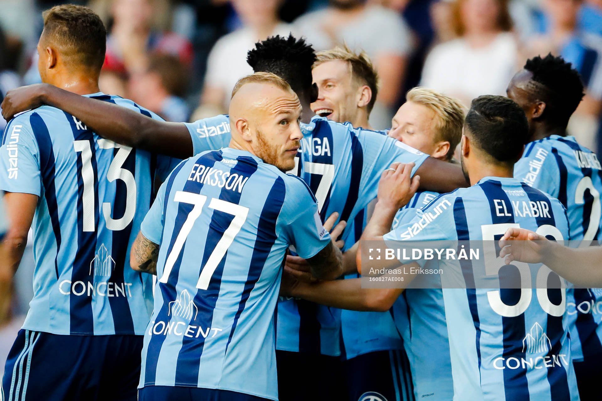 Djurgårdens Magnus Eriksson jublar