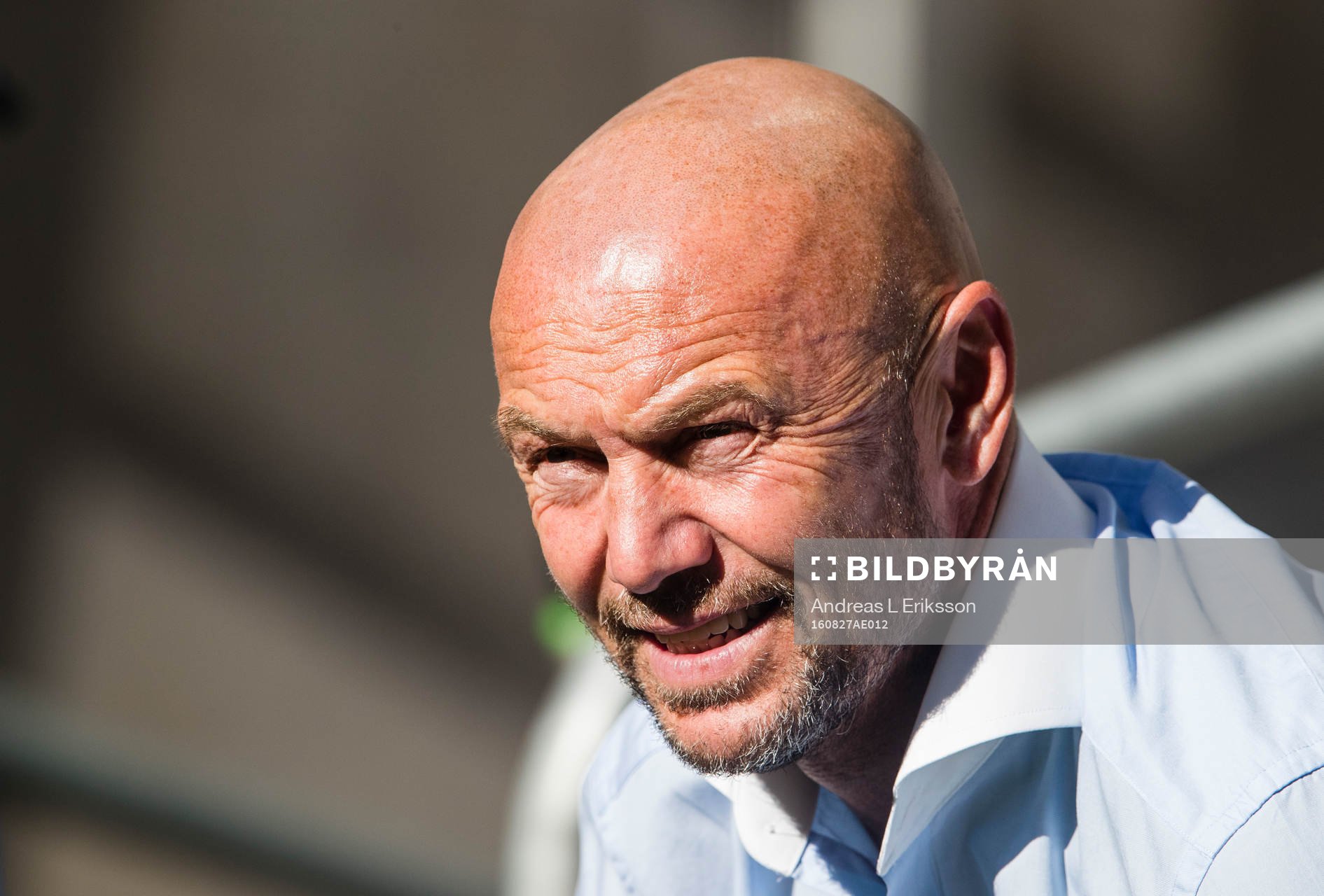 Djurgårdens tränare Mark Dempsey innan fotbollsmatchen i