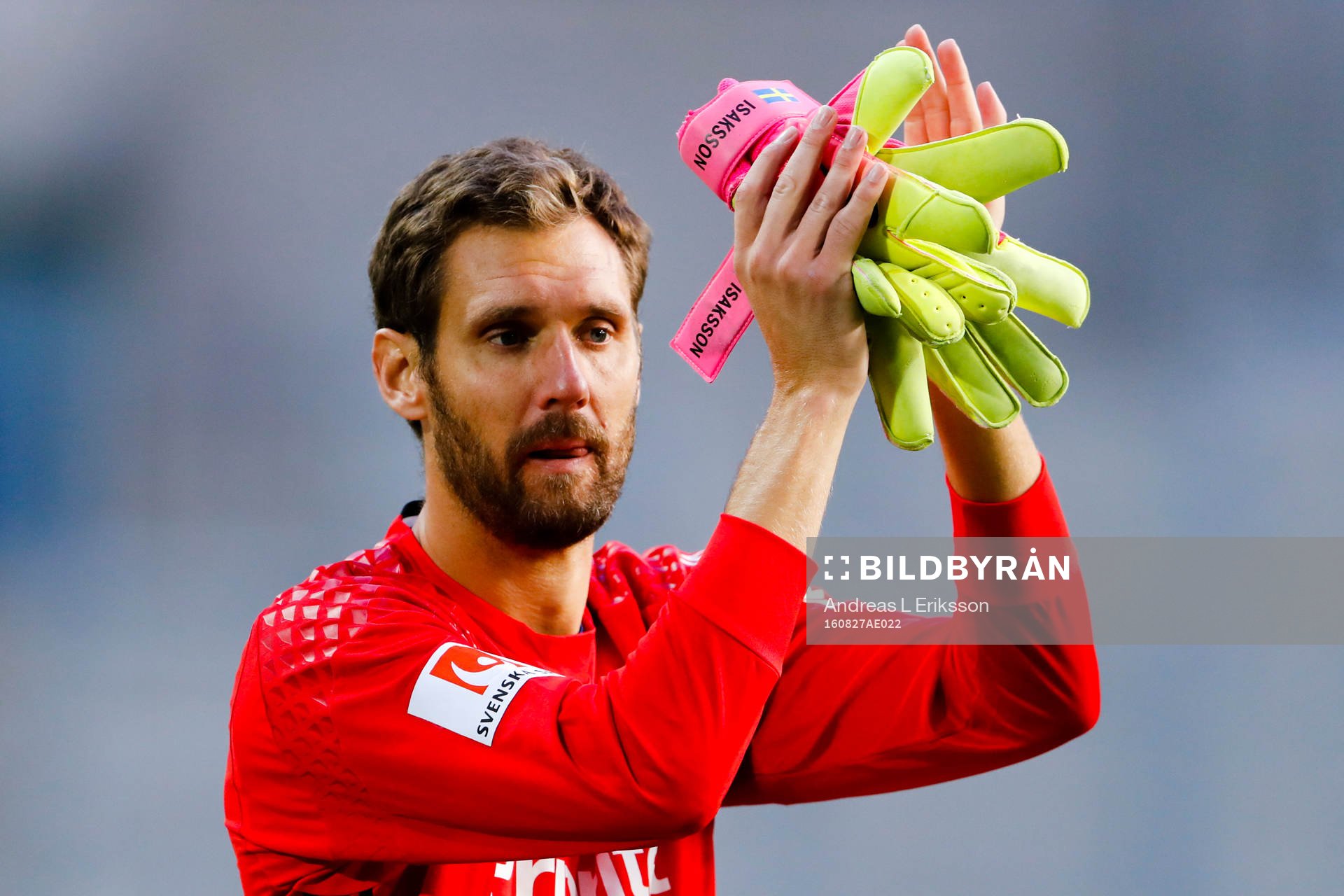 Djurgårdens målvakt Andreas Isaksson jublar