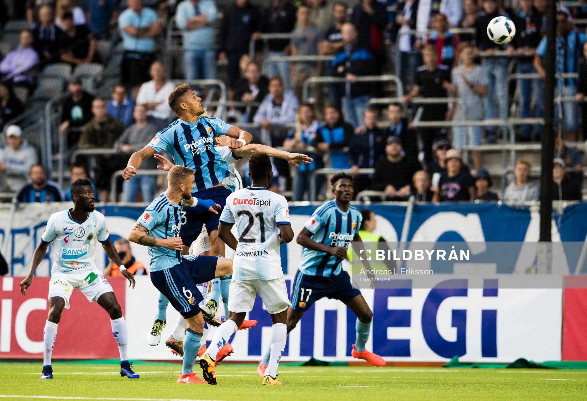 Djurgårdens Mathias Ranegie med en nick