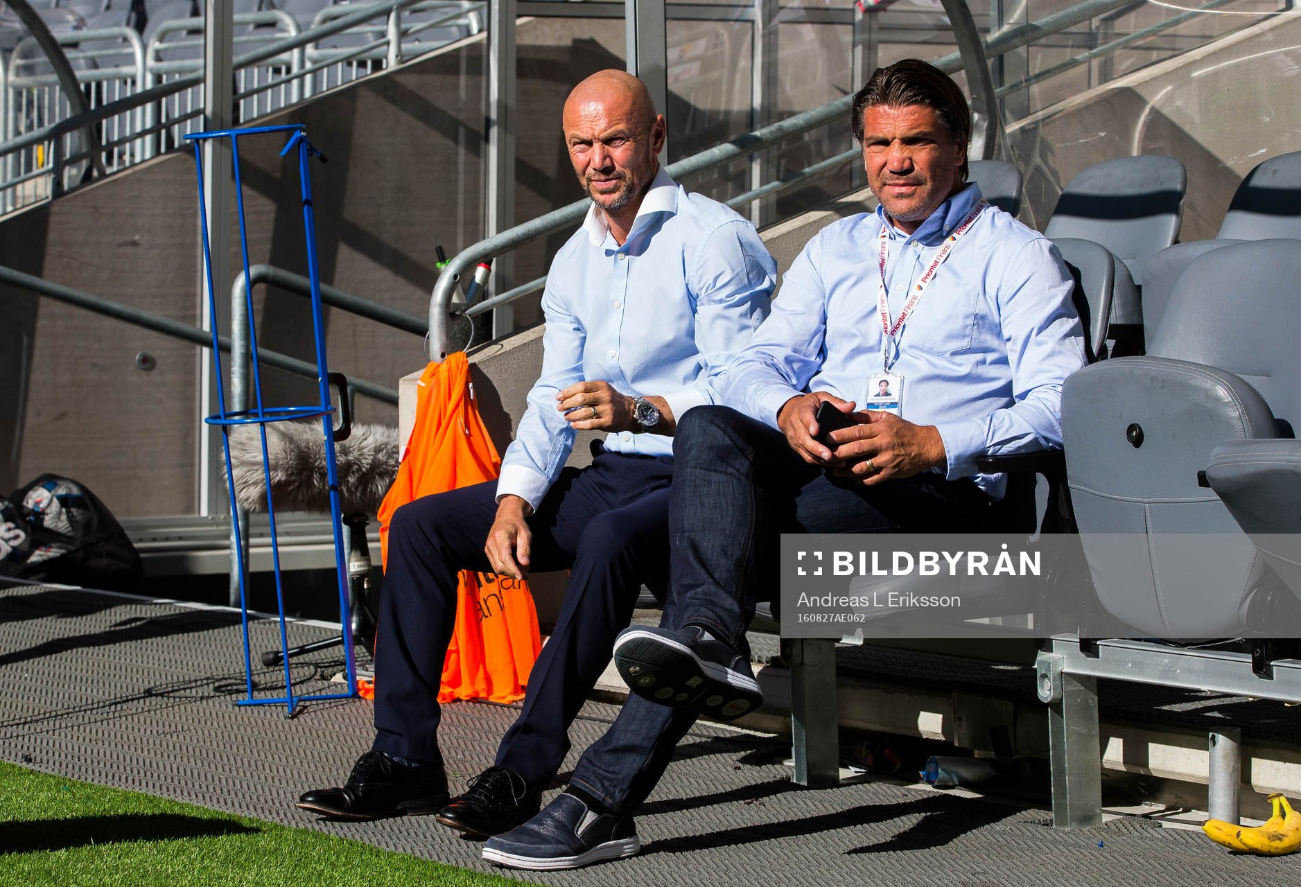 Djurgårdens tränare Mark Dempsey och sportchef Bo