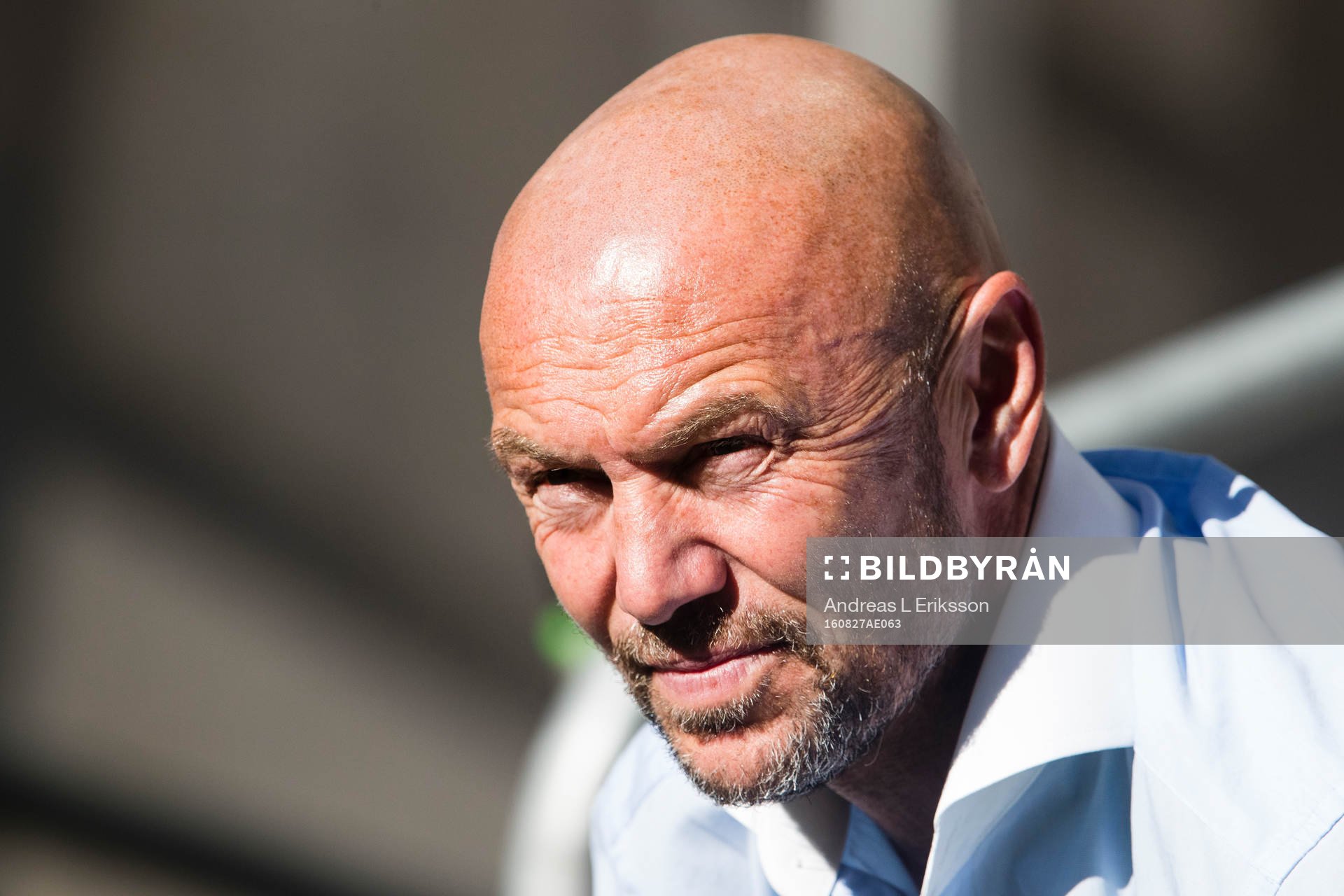 Djurgårdens tränare Mark Dempsey innan fotbollsmatchen i