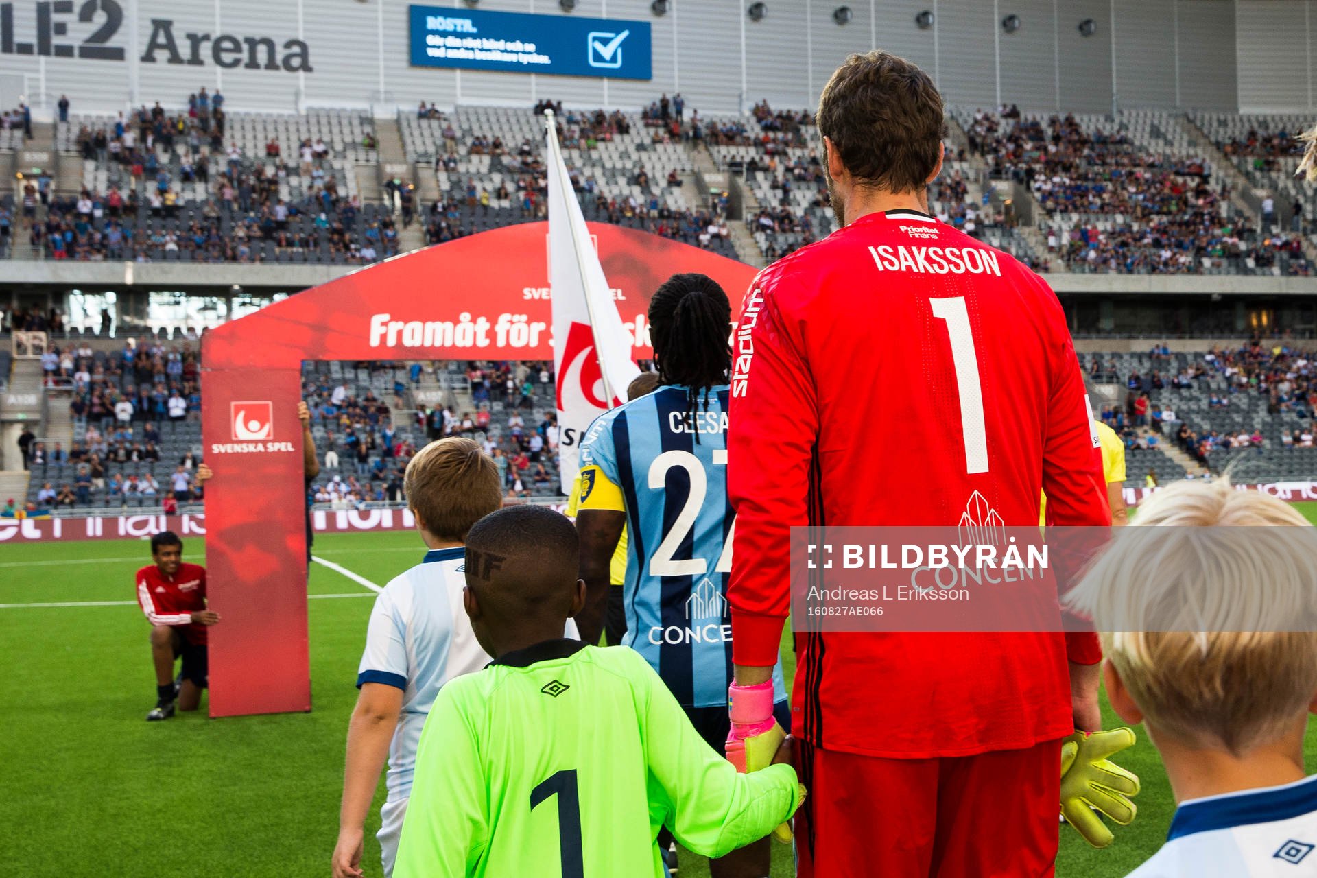 Djurgårdens målvakt Andreas Isaksson gör entré