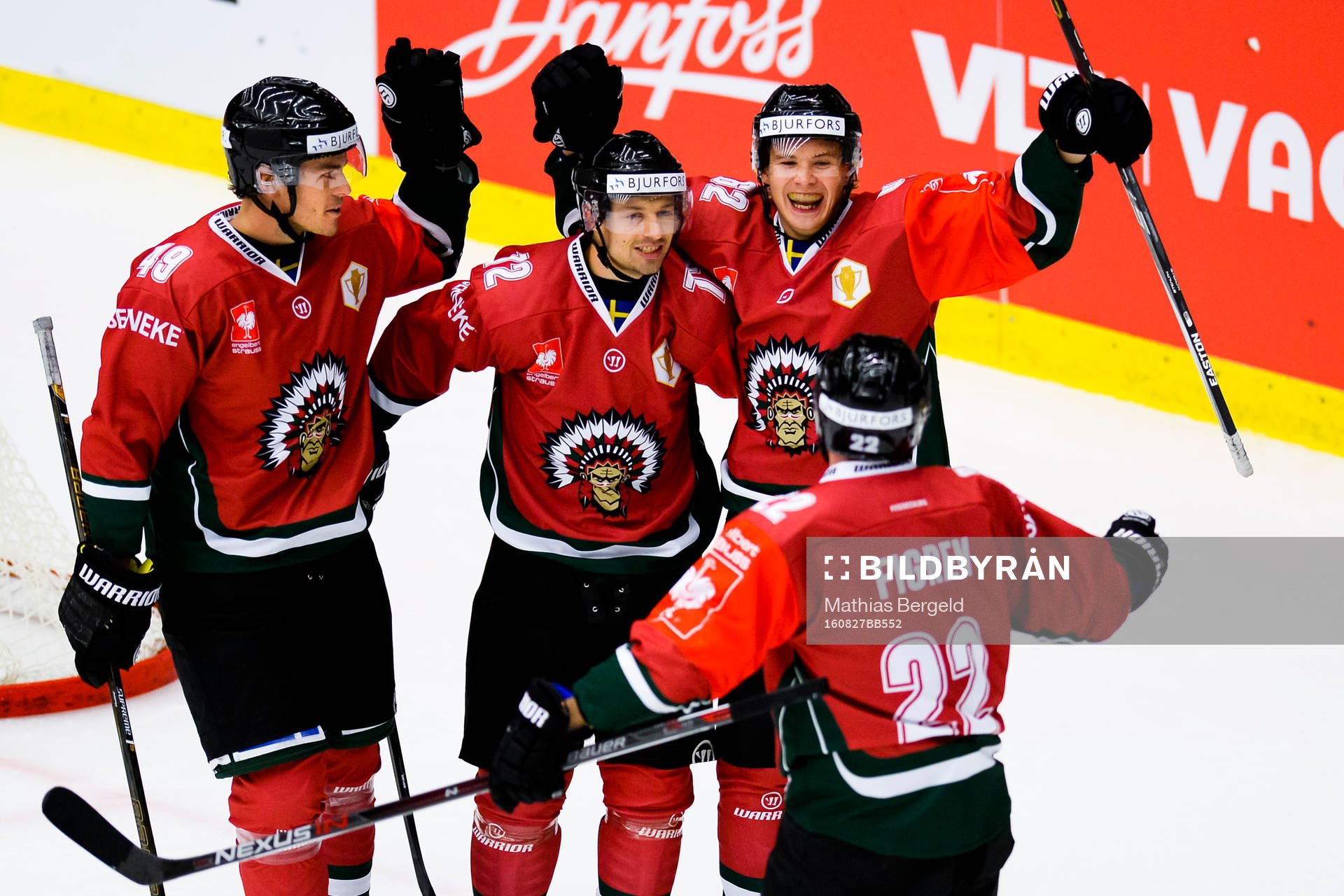 Frölundas Oscar Engsund, Patrik Carlsson och Robin Figren
