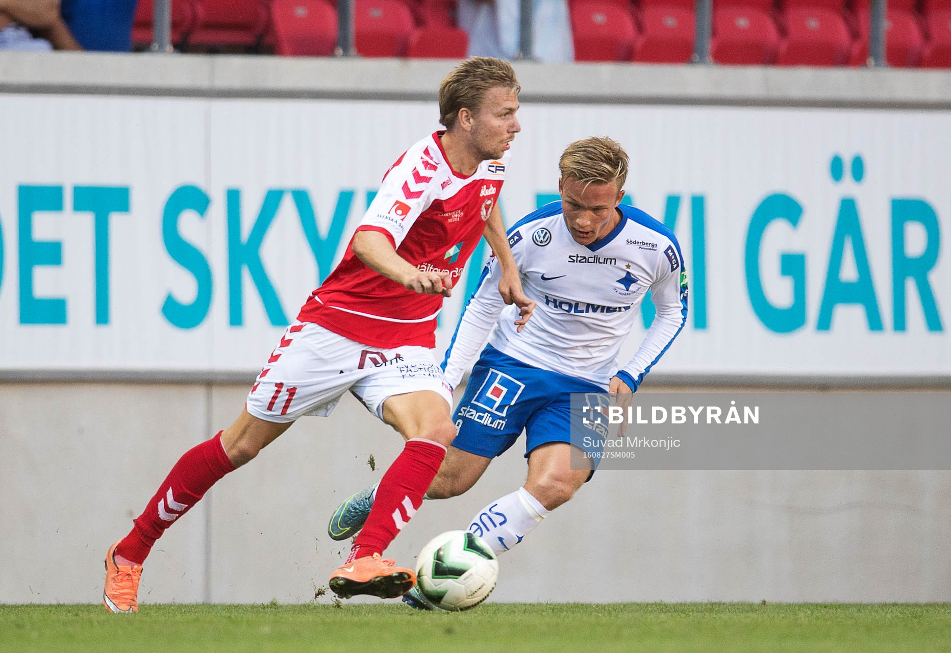 Kalmars Jonathan Ring och Norrköpings Nicklas Bärkroth