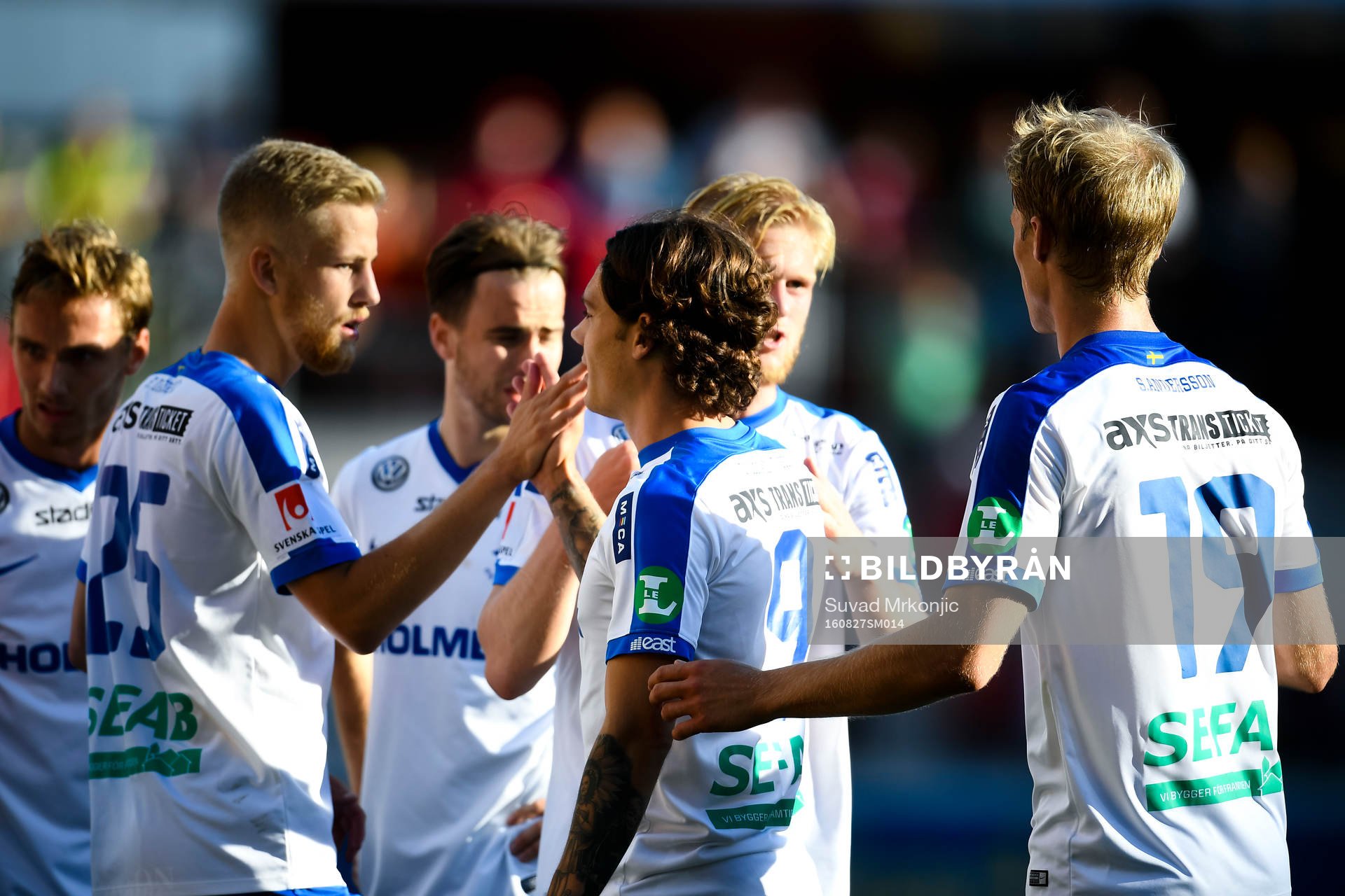 Norrköpings spelare jublar