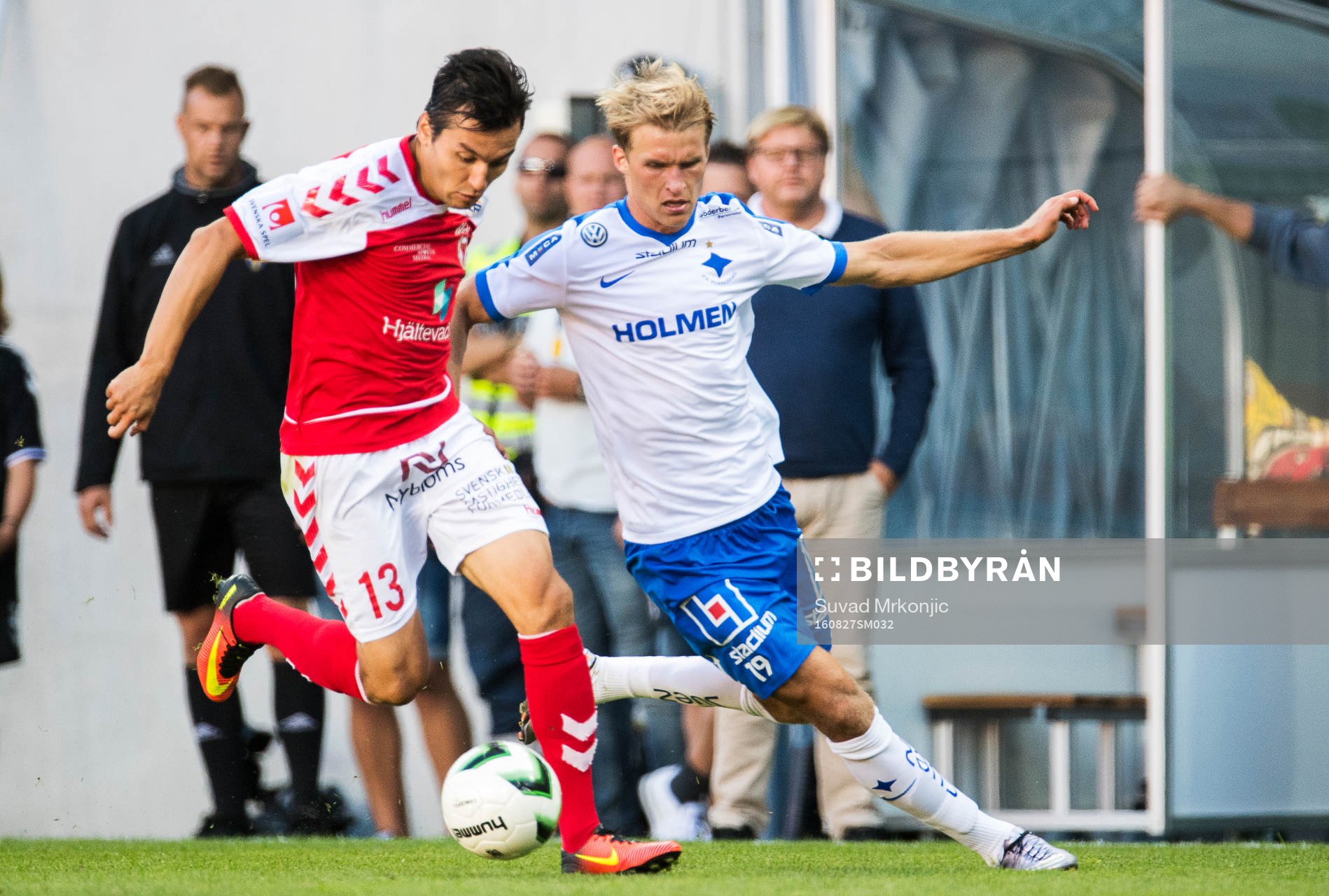 Kalmars Emin Nouri och Norrköpings Sebastian Andersson