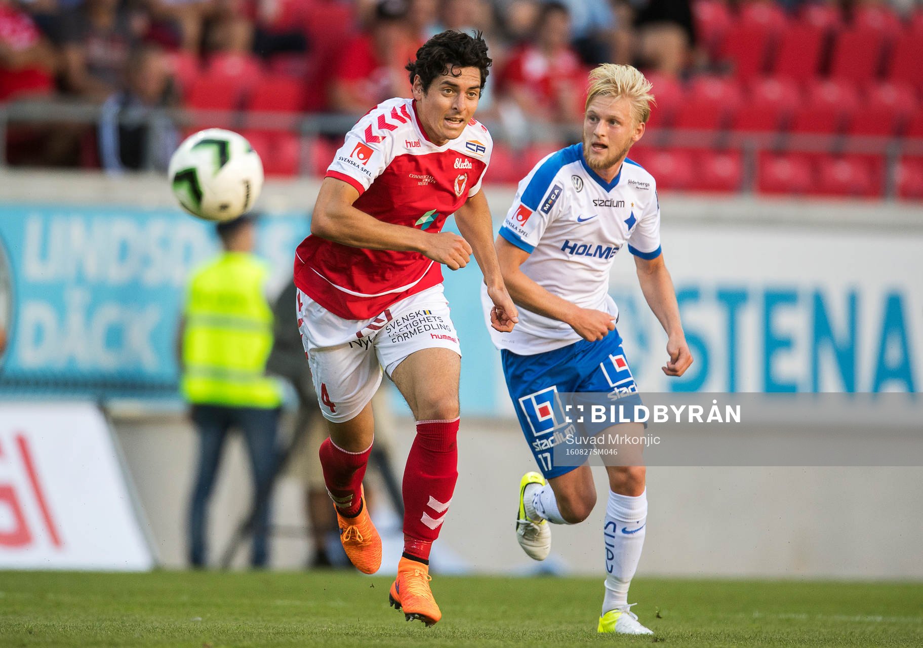 Kalmars Marko Biskupovic och Norrköpings Karl Holmberg