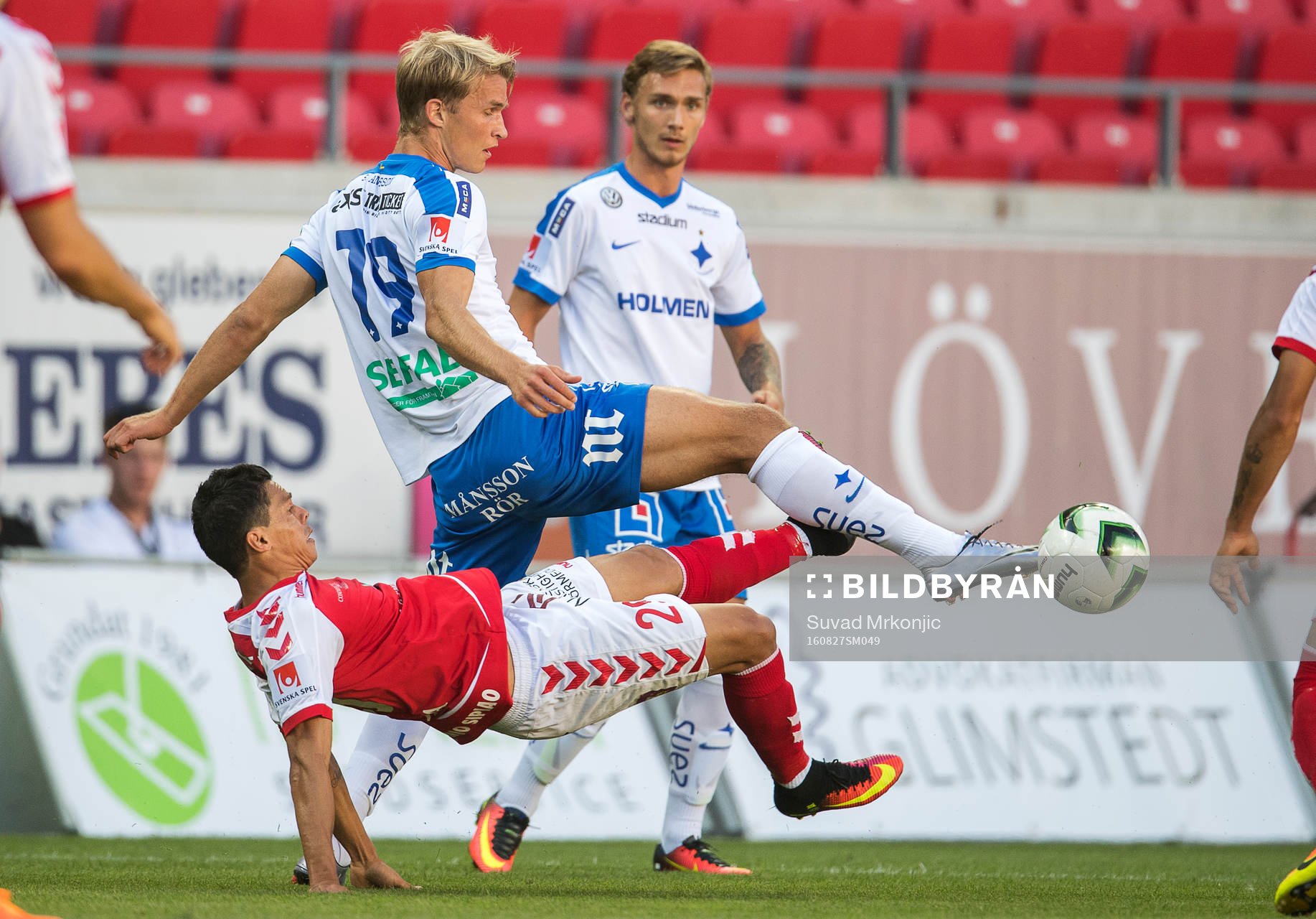 Kalmars Romário Pereira Sipião och Norrköpings Sebastian