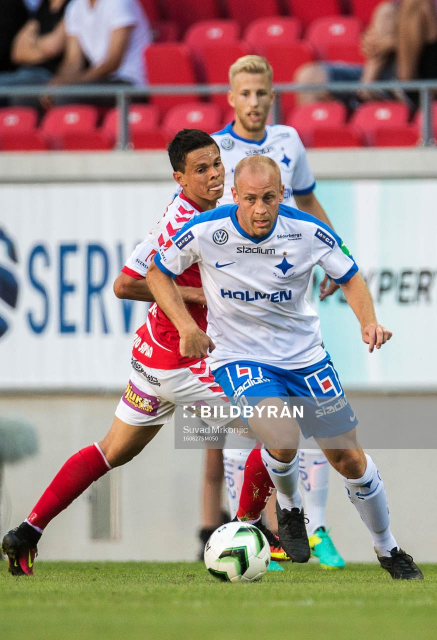 Norrköpings Daniel Sjölund och Kalmars Romário Pereira
