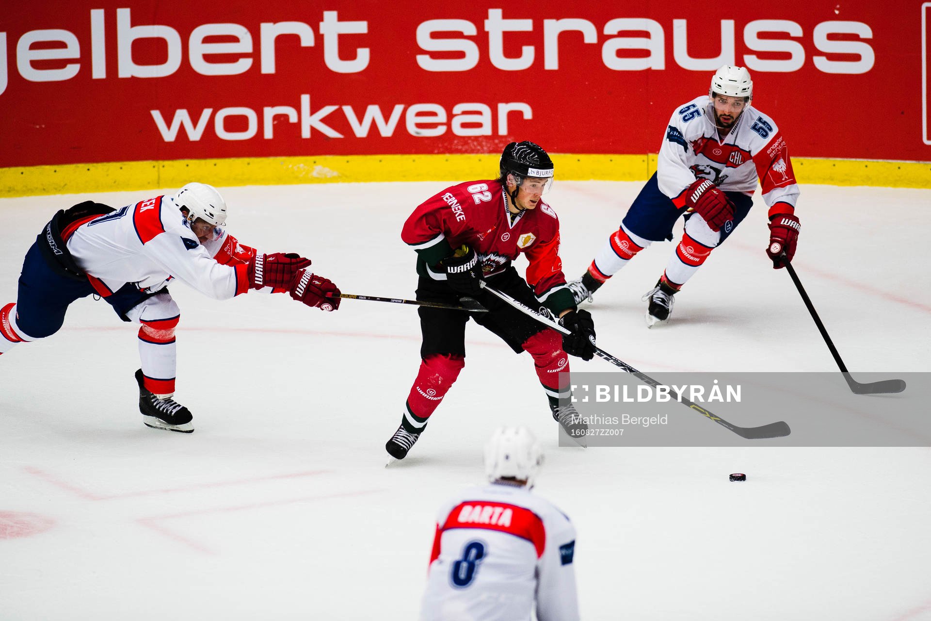 Pardubices Petr Hubacek, Michal Barta och Nicholas Schaus