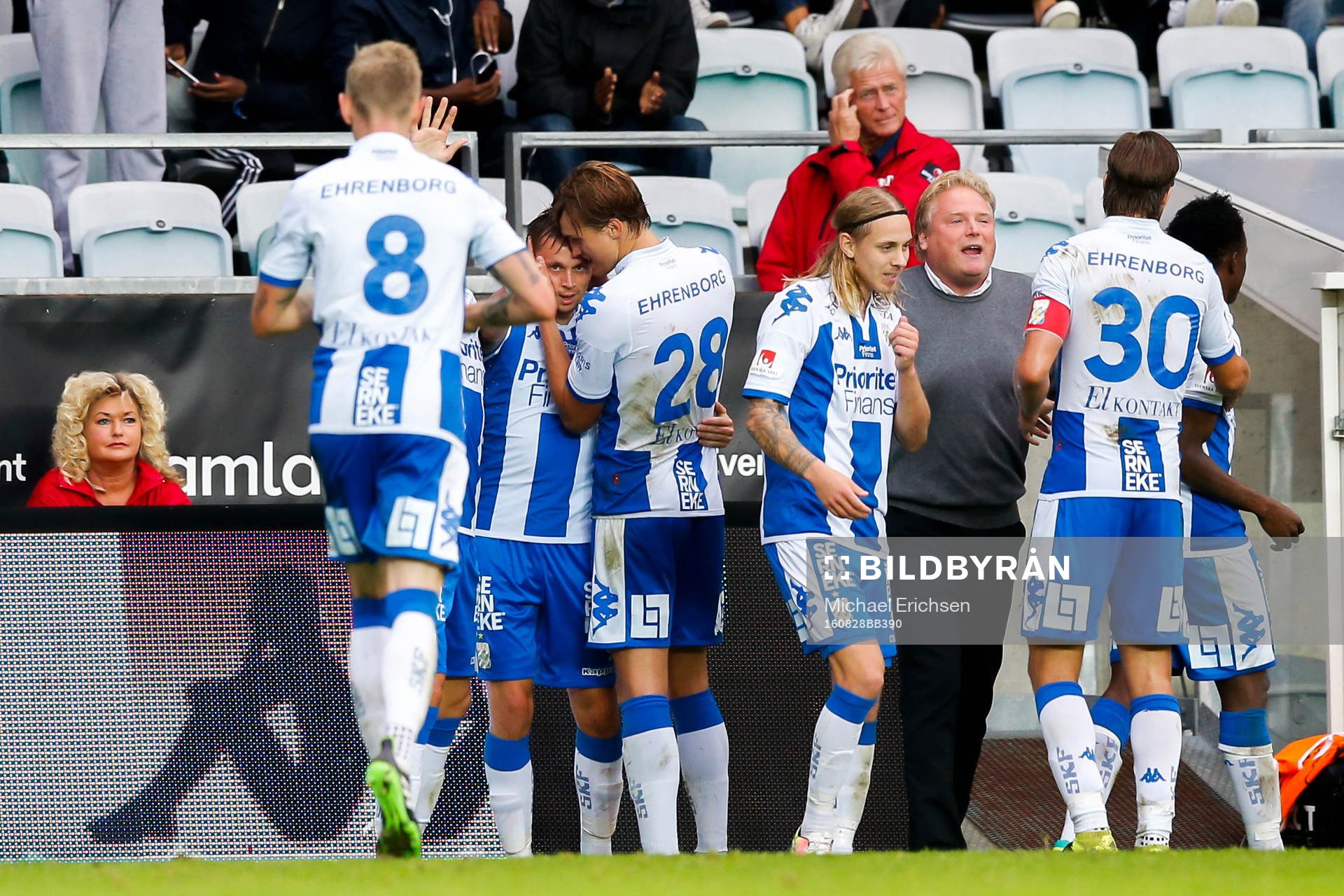 IFK Göteborgs spelare jublar
