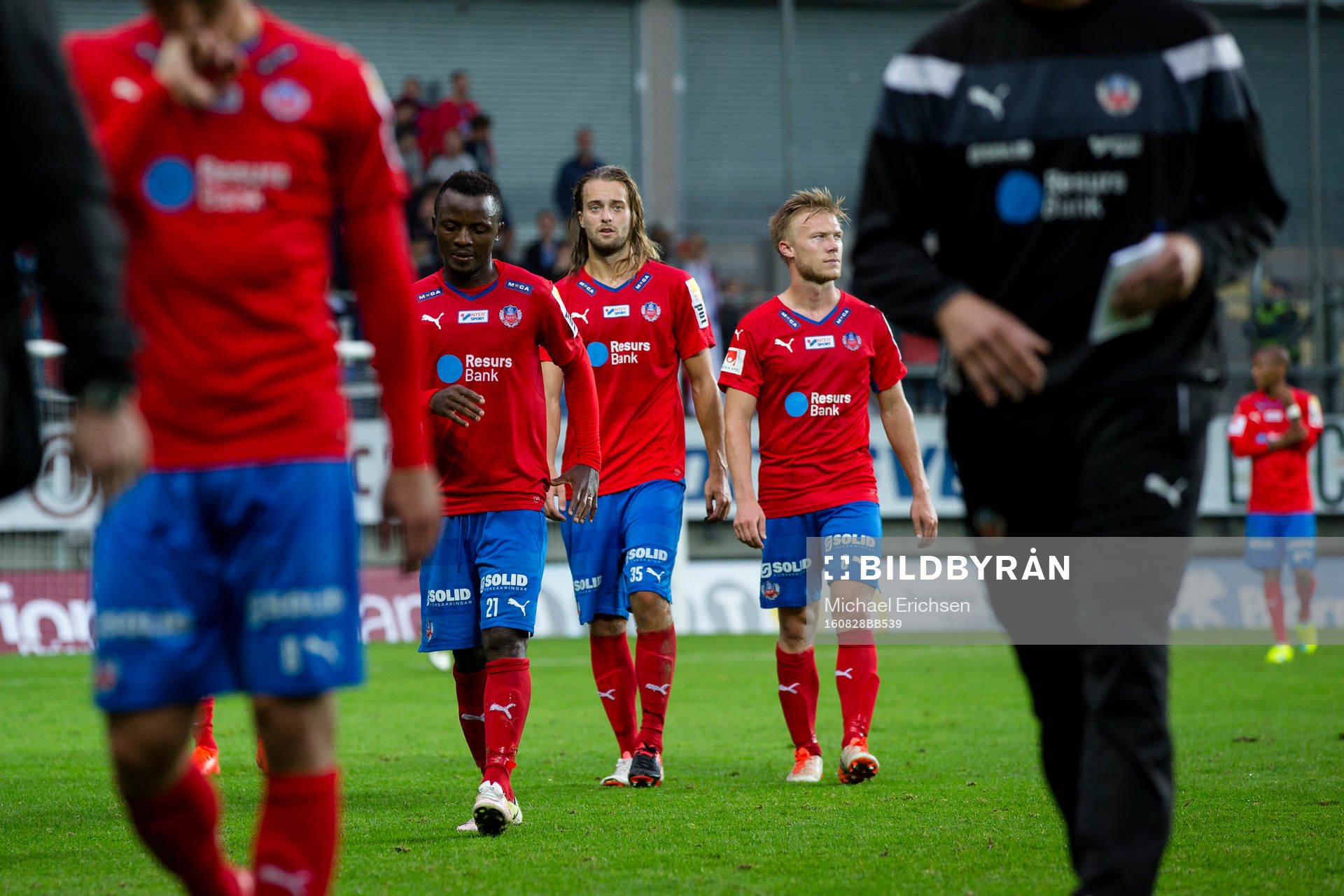 Helsingborgs Monday Samuel, Jonatan Olsson och Andreas