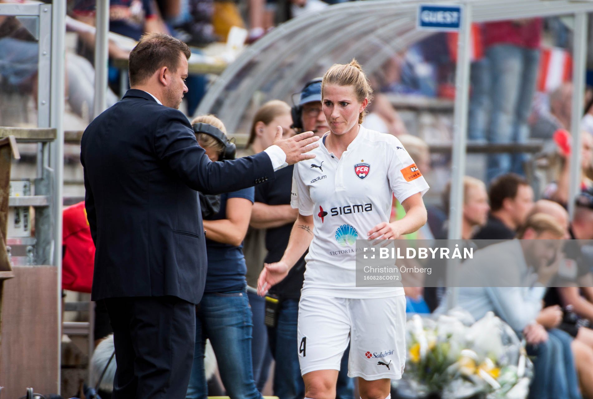 Rosengårds tränare Jack Majgaard Jensen tackar Emma