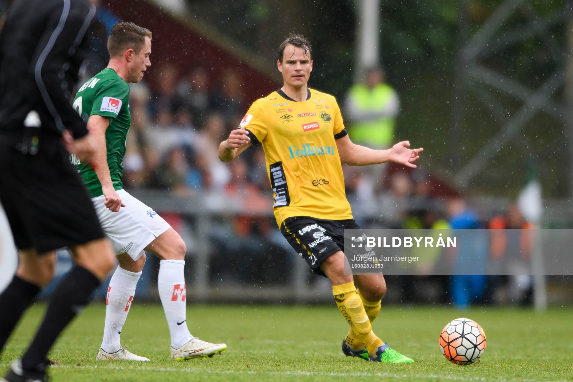 Elfsborgs Henning Hauger under fotbollsmatchen i Allsvenskan mellan Jönköping och Elfsborg den 28 augusti 2016 i JÖNKÖPING.