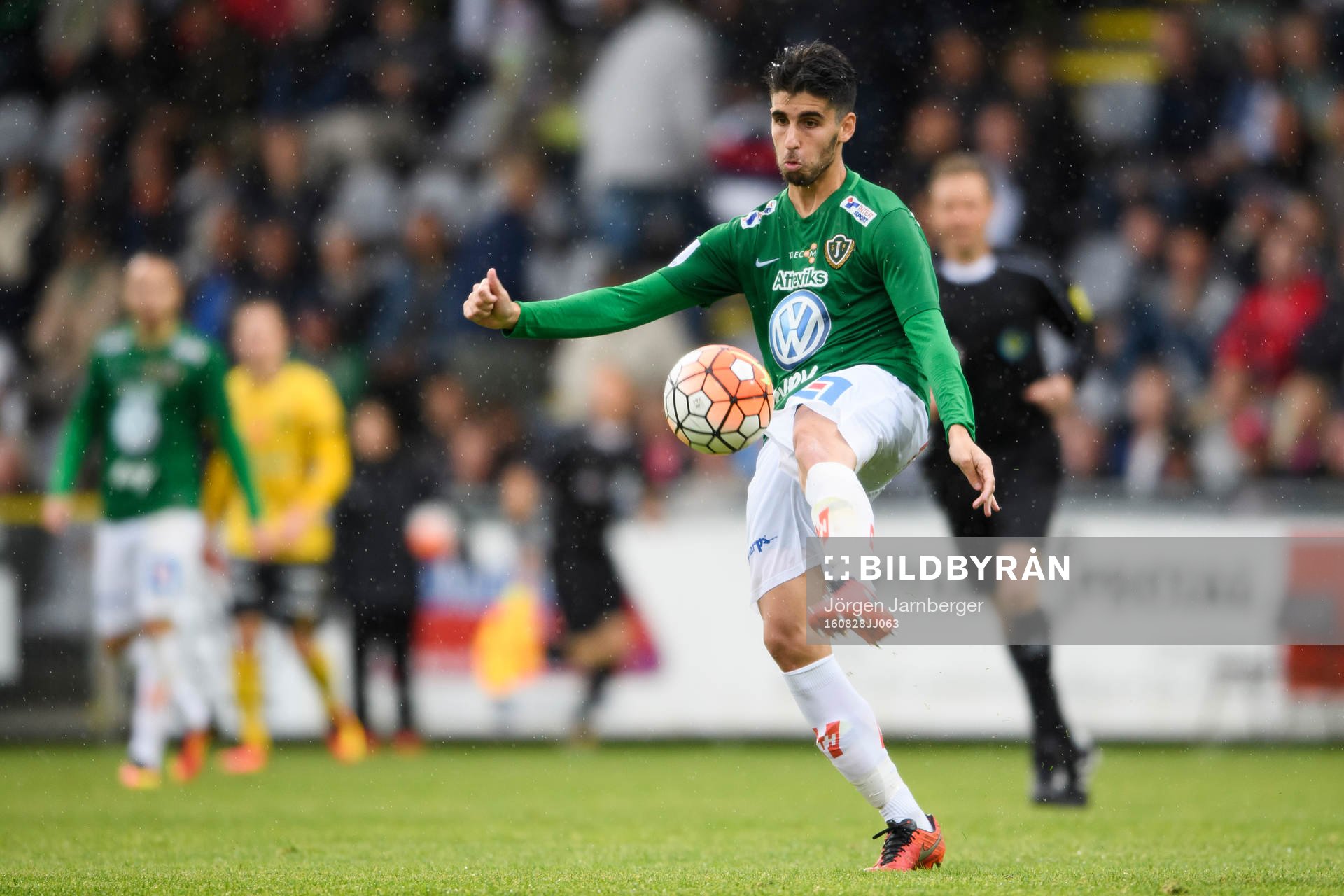 Jönköpings Alejandro Fernandez Portillo under fotbollsmatchen i Allsvenskan mellan Jönköping och Elfsborg den 28 augusti 2016 i JÖNKÖPING.