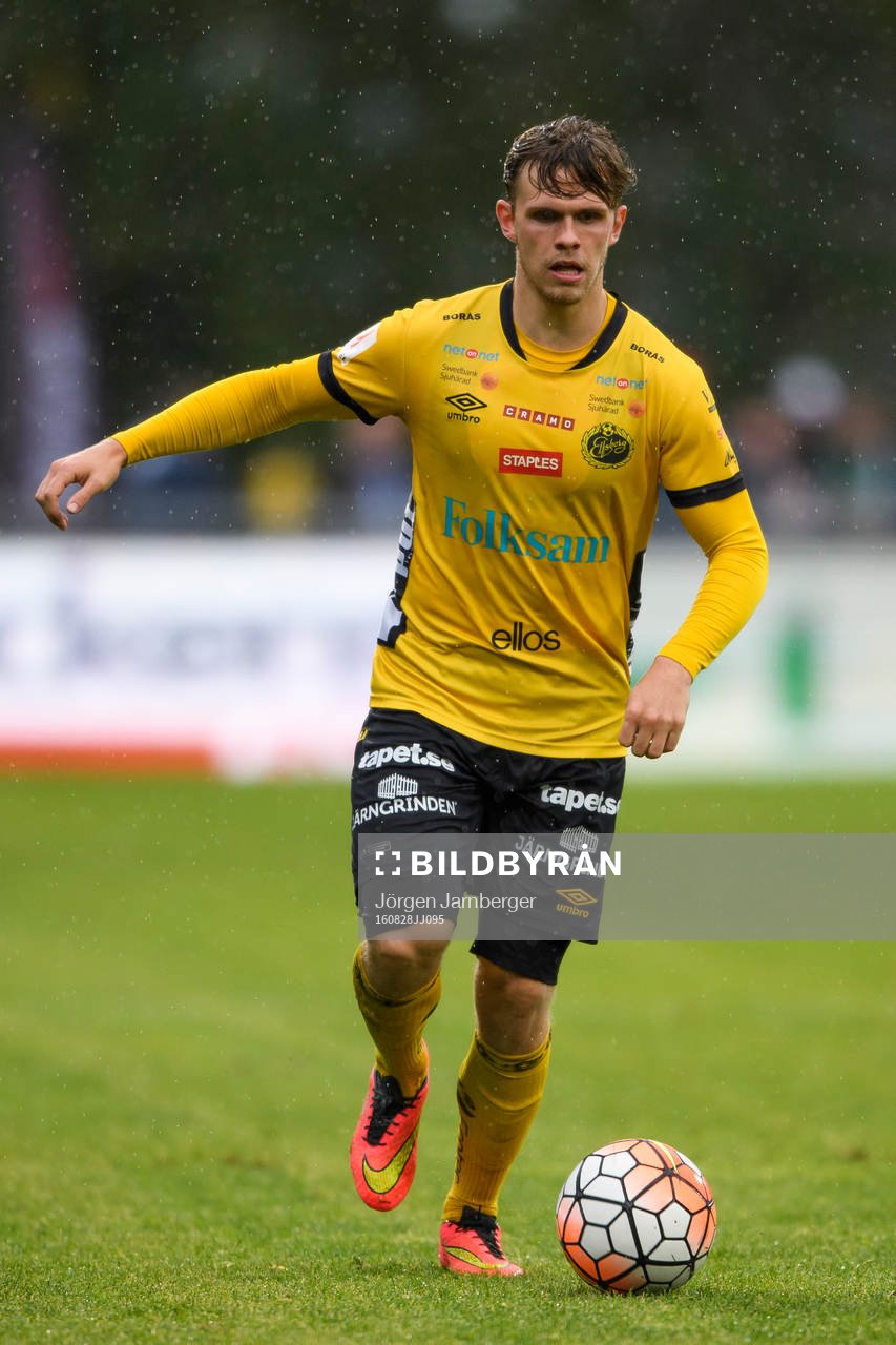 Elfsborgs Jesper Manns under fotbollsmatchen i Allsvenskan mellan Jönköping och Elfsborg den 28 augusti 2016 i JÖNKÖPING.