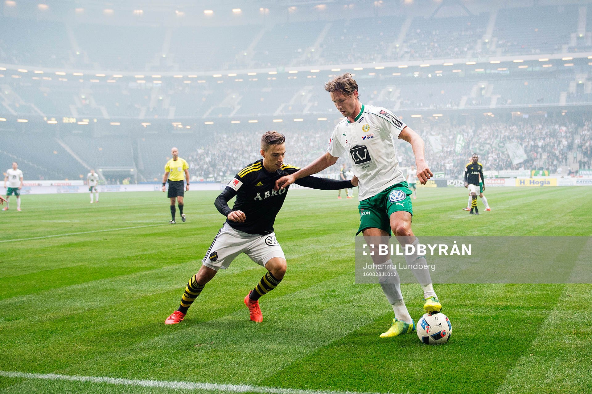 s Amin Affane och Hammarbys Philip Haglund