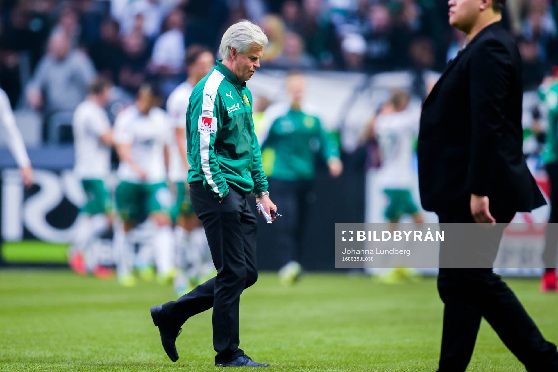 Hammarbys tränare Nanne Bergstrand deppar