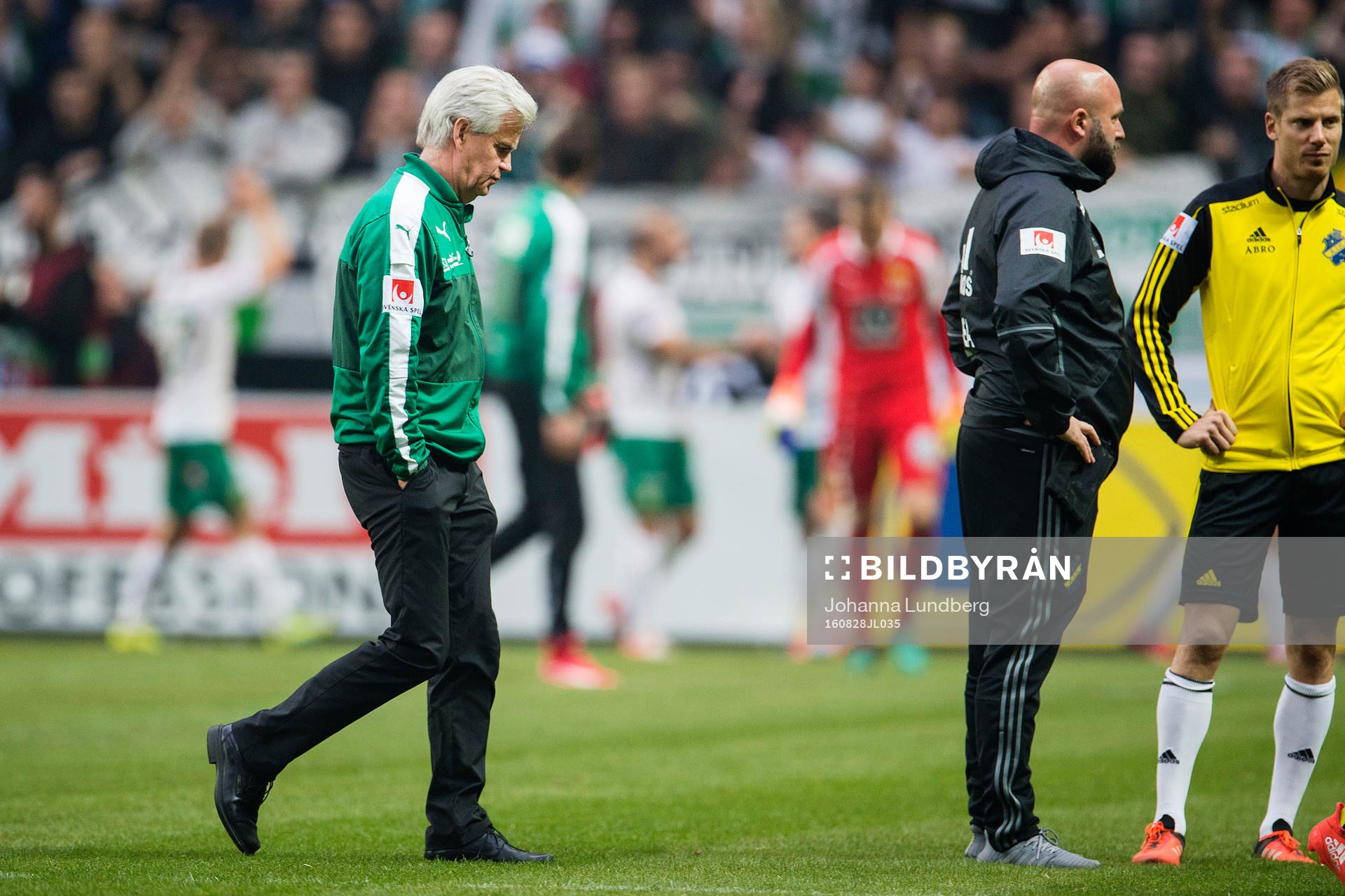 Hammarbys tränare Nanne Bergstrand deppar