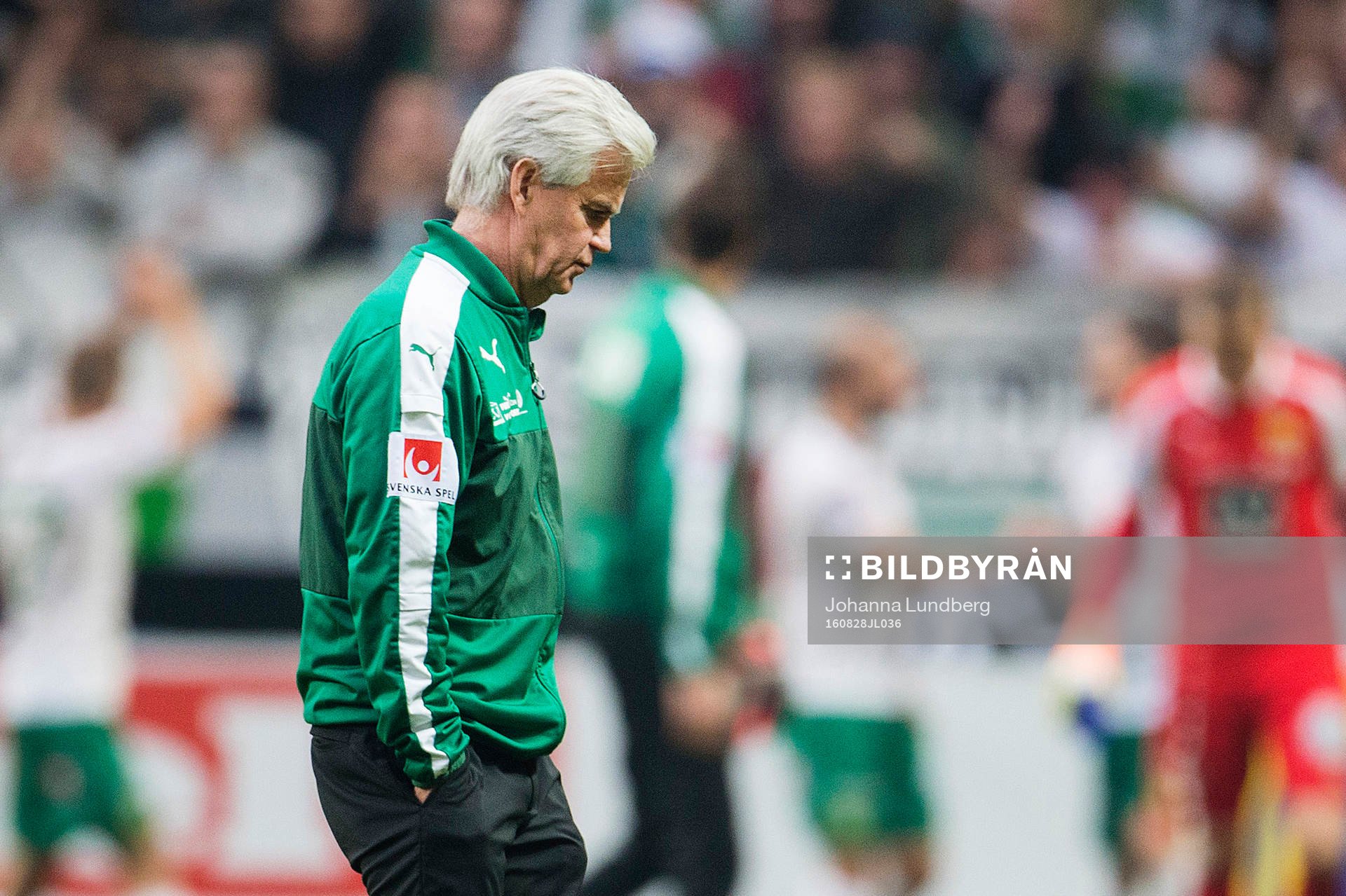 Hammarbys tränare Nanne Bergstrand deppar