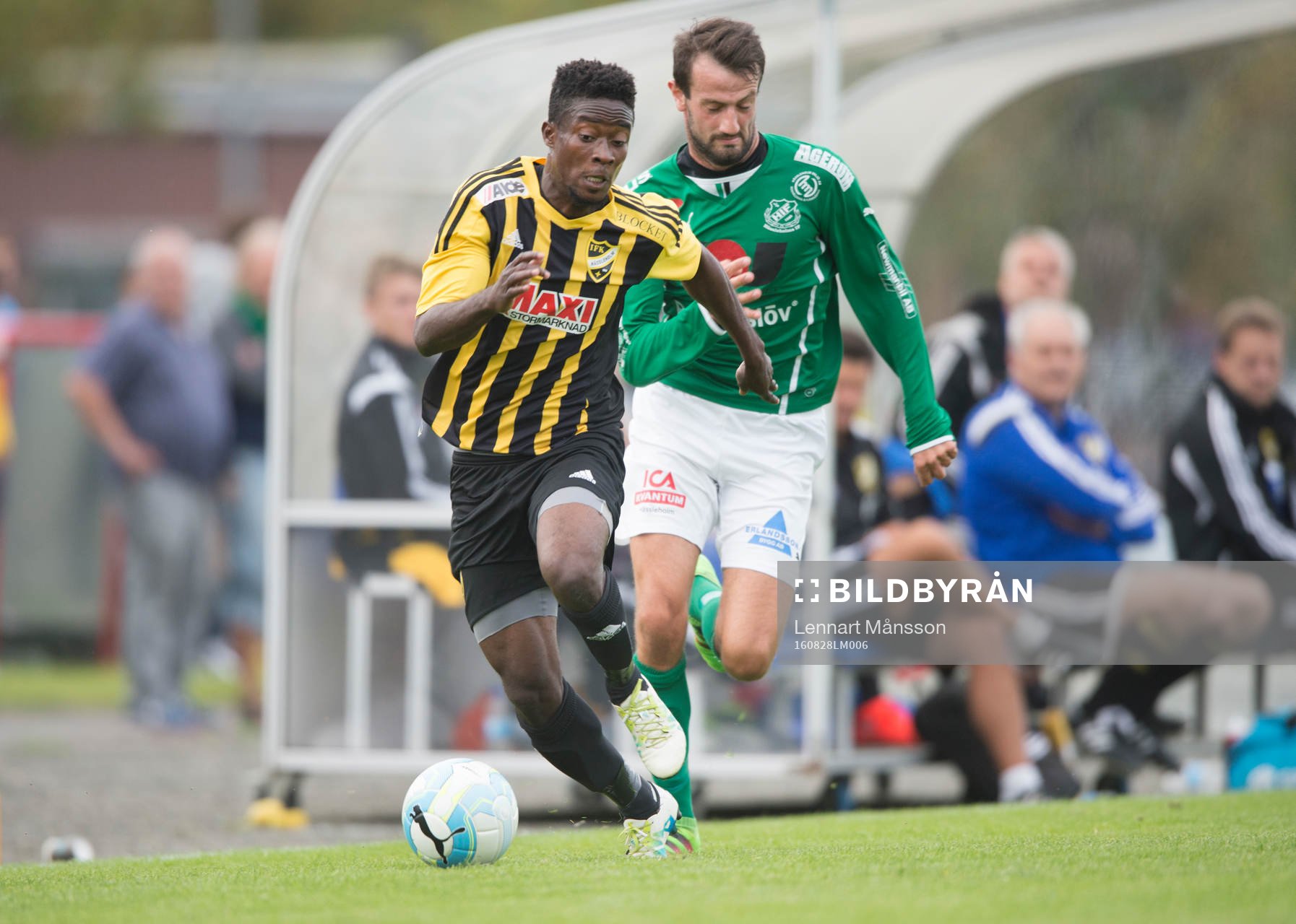 IFK Hässleholms Kojo Annor i matchen i division 2 mellan
