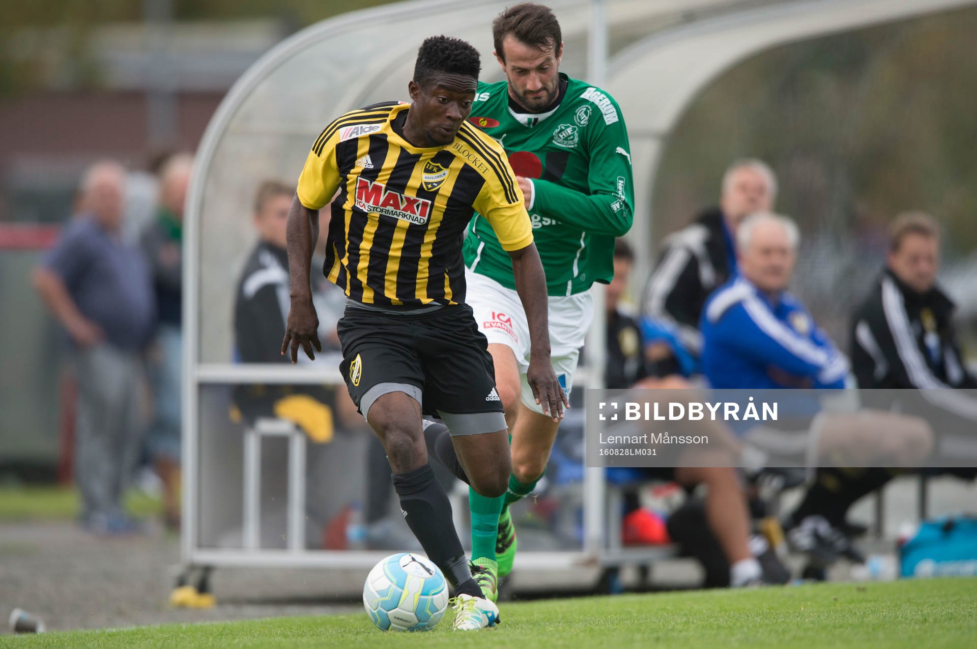 IFK Hässleholms Kojo Annor i matchen i division 2 mellan