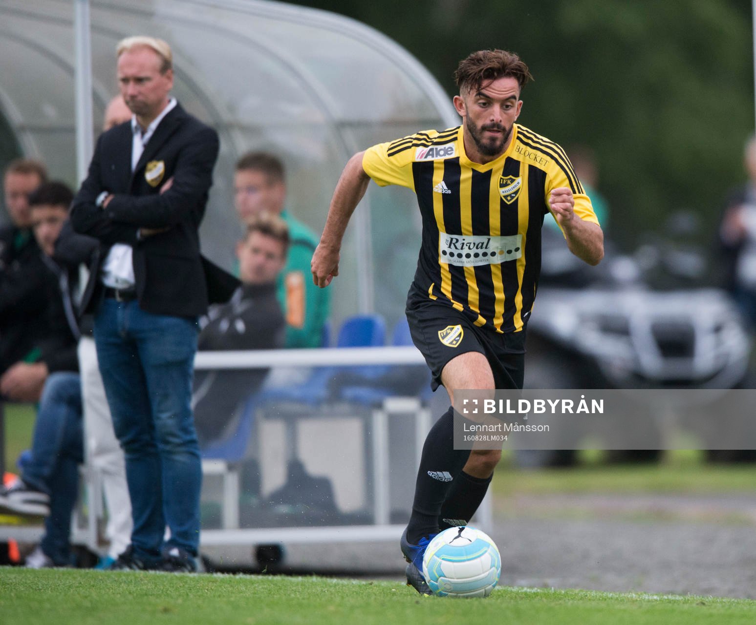 IFK Hässleholms Florent Stagova i matchen i division 2