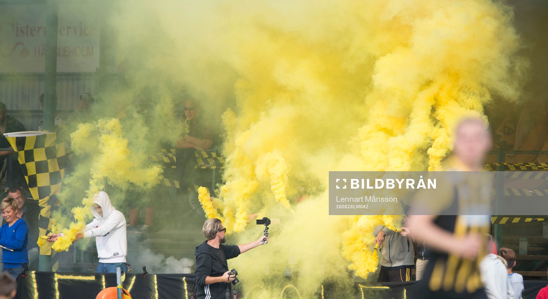 IFK Hässleholms supporters i matchen i division 2 mellan
