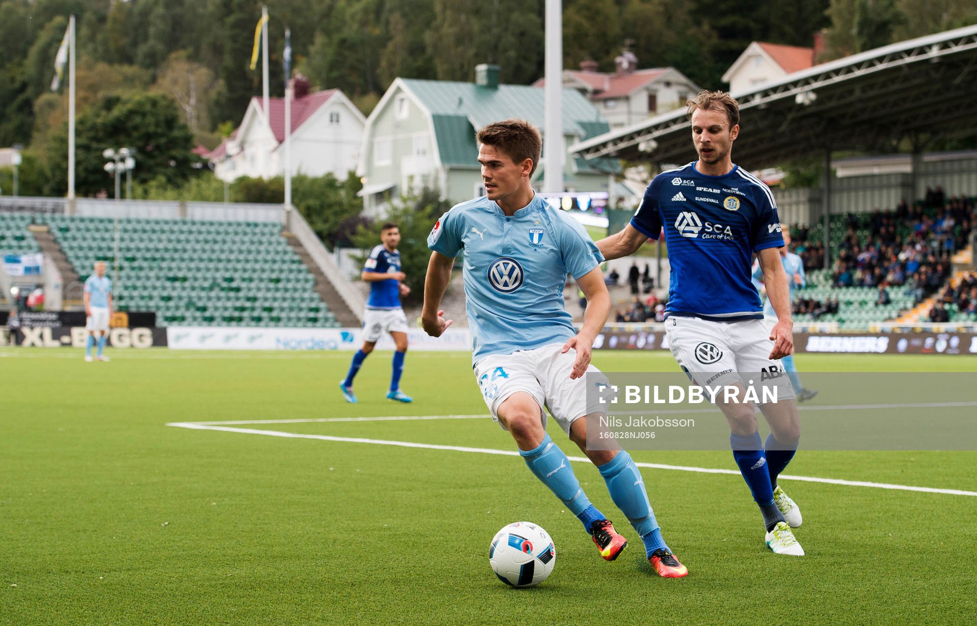 Malmö FFs Vidar Örn Kjartansson och Sundsvalls Lars