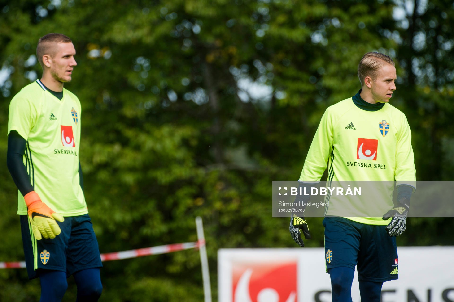 Målvakt Robin Olsen och Patrik Carlgren