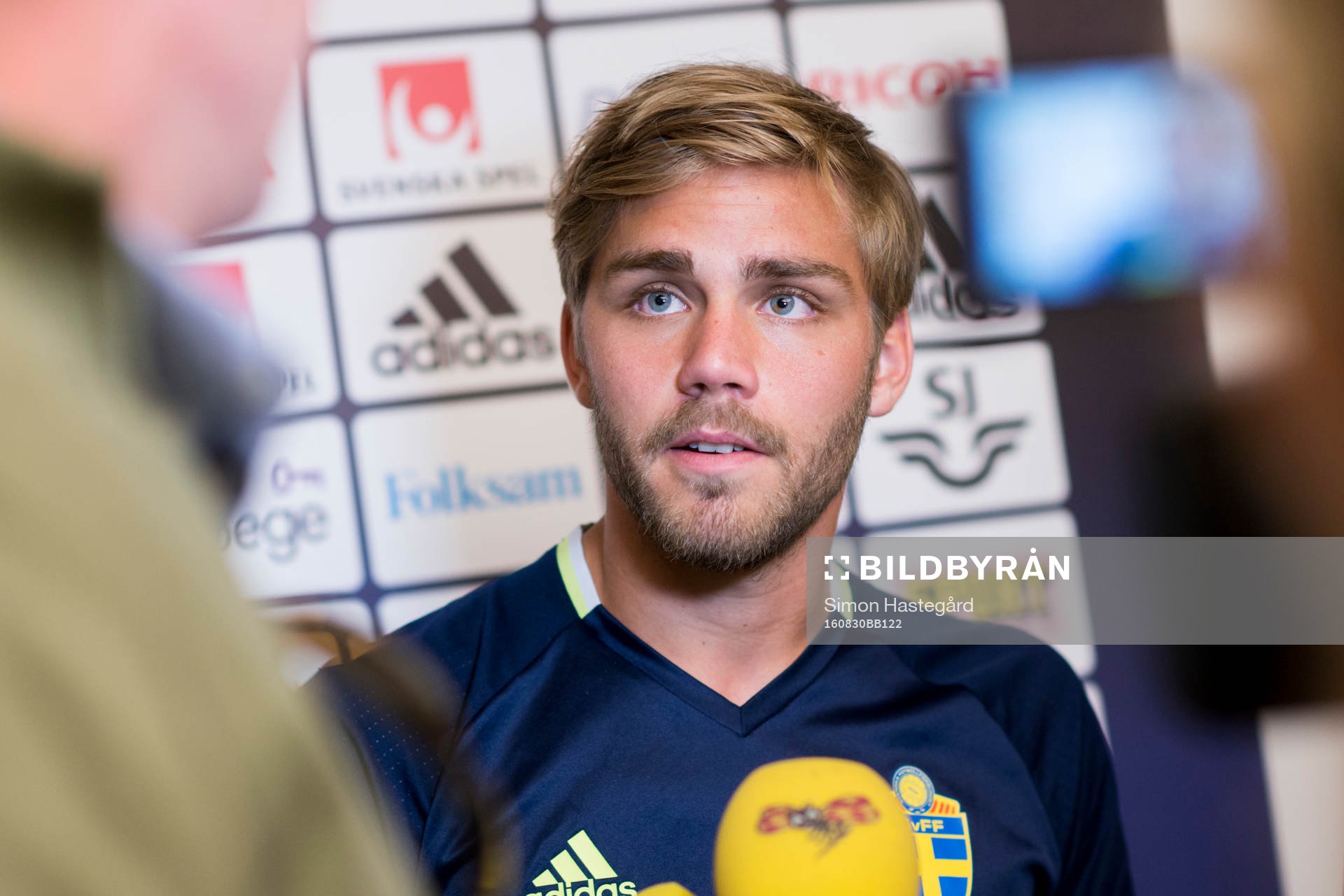 Christoffer Nyman i mixed zone