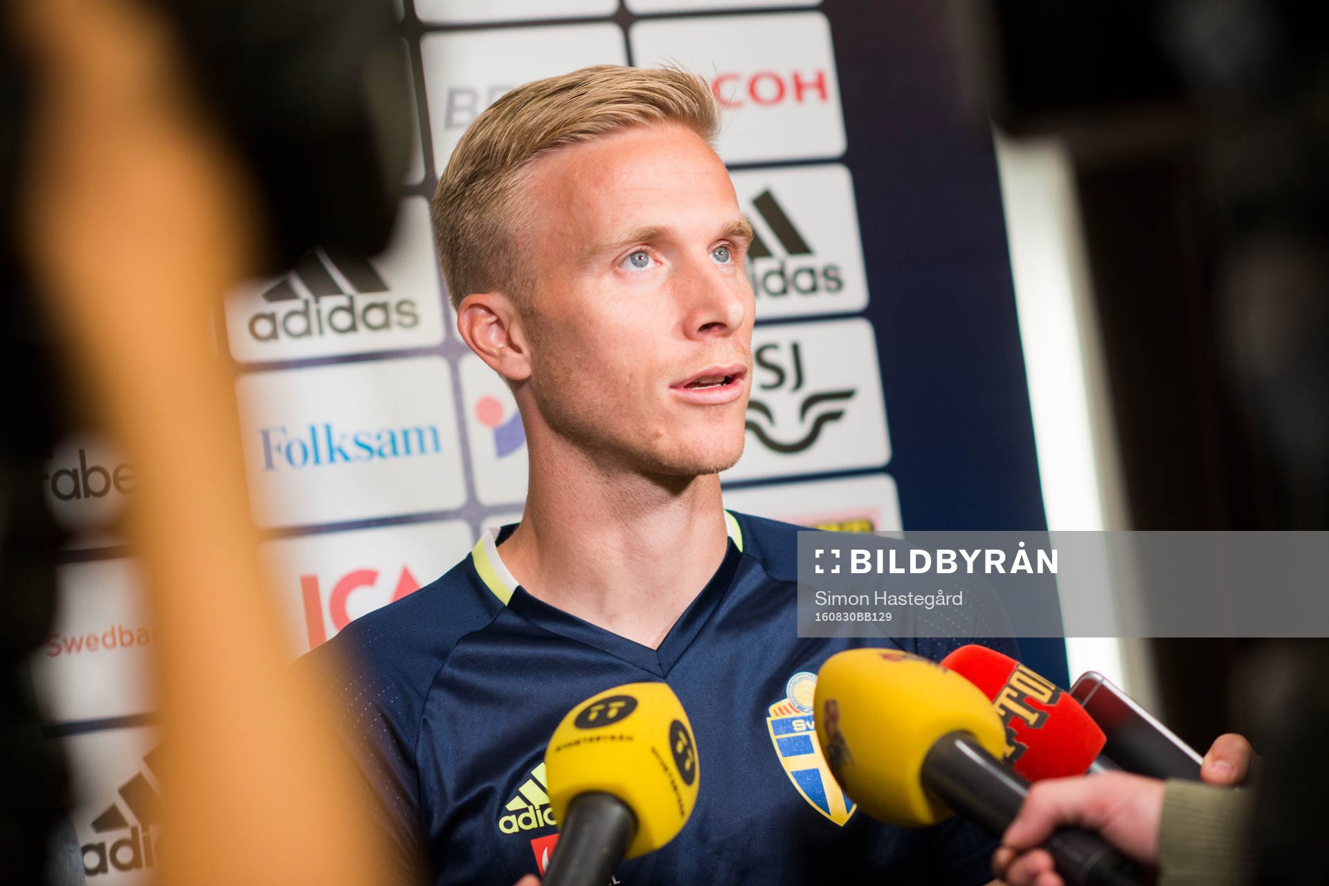 Oscar Wendt i mixed zone