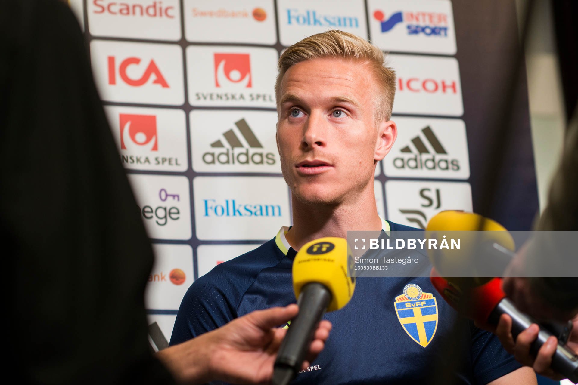 Oscar Wendt i mixed zone