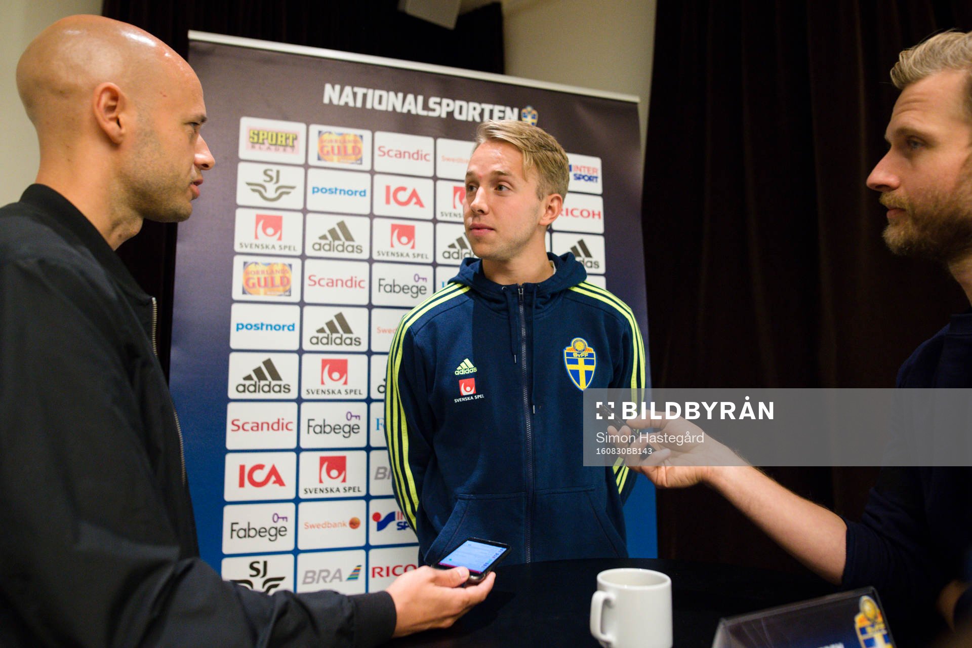 Patrik Carlgren i mixed zone