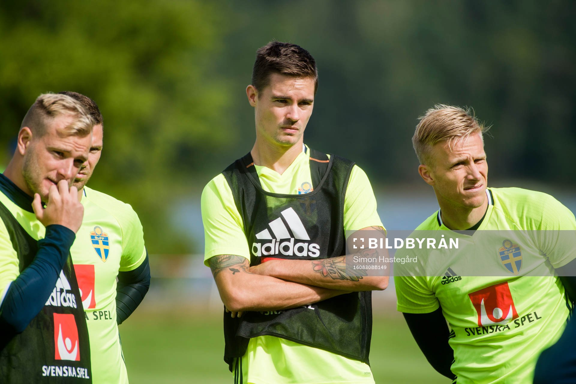 John Guidetti, Marcus Berg, Mikael Lustig och Oscar Wendt