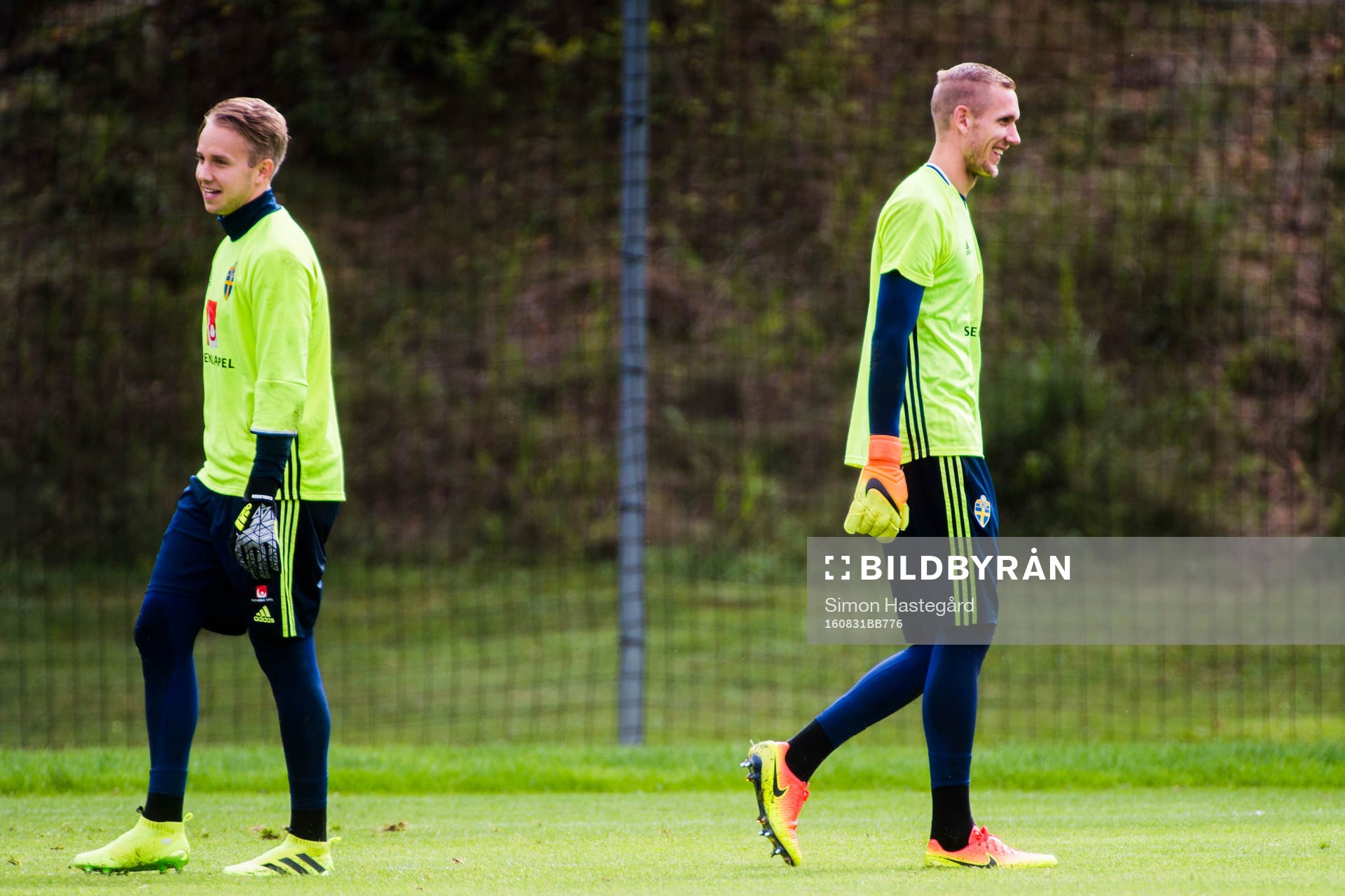målvakt Patrik Carlgren och målvakt Robin Olsen