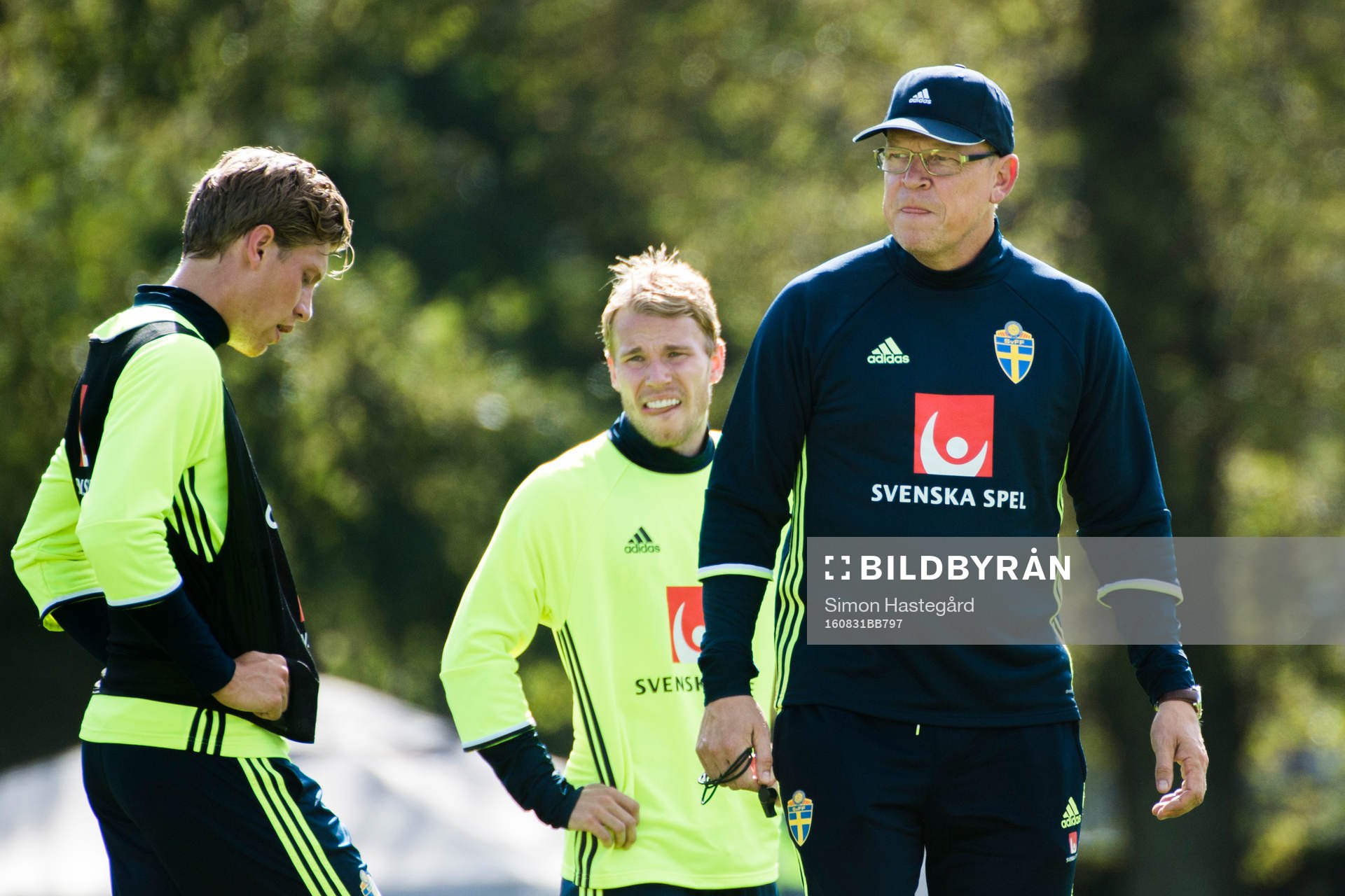 Alexander Fransson, Oscar Lewicki och förbundskapten Janne