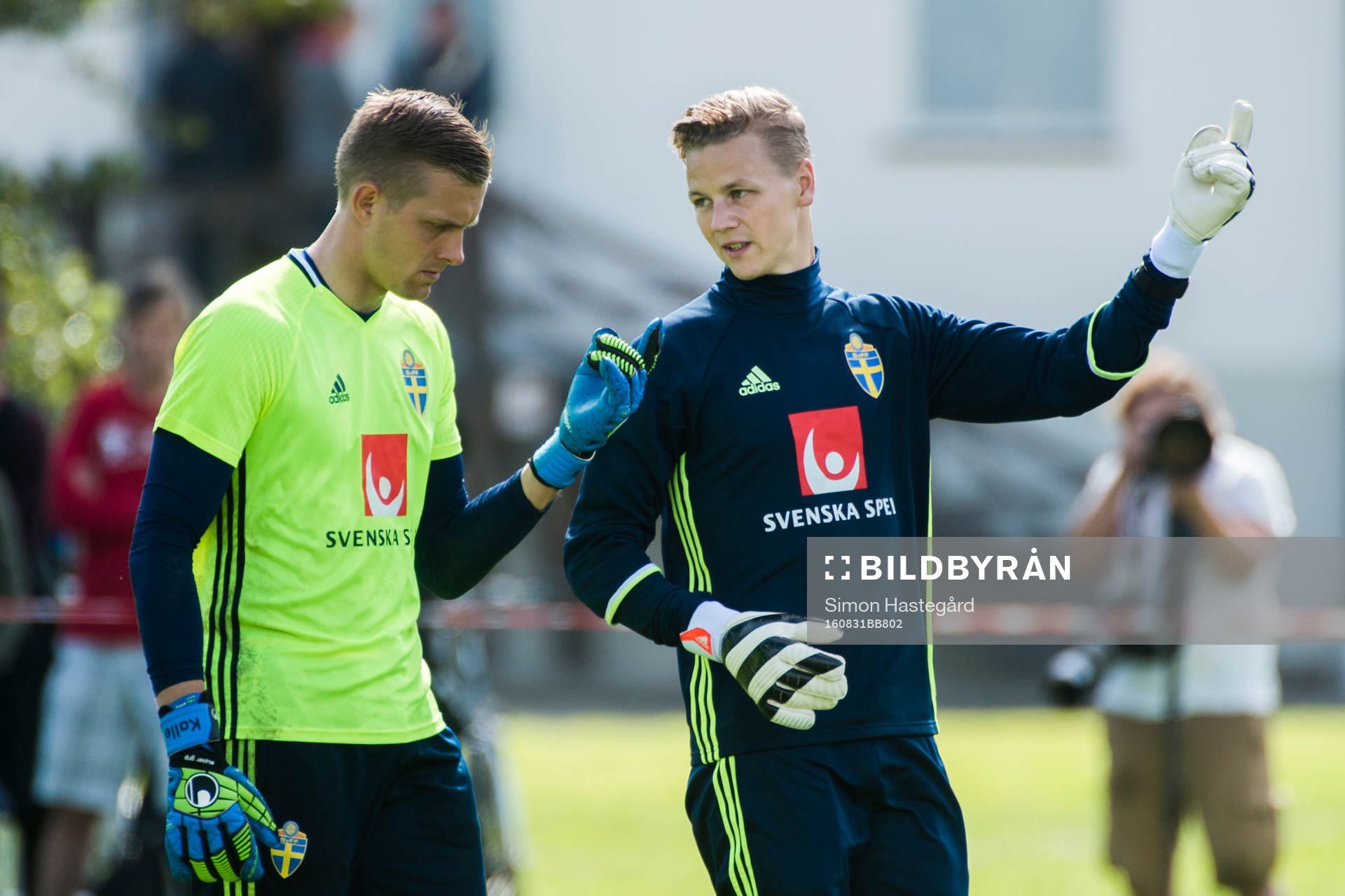 Karl-Johan Johnsson och Maths Elfvendal, målvaktstränare