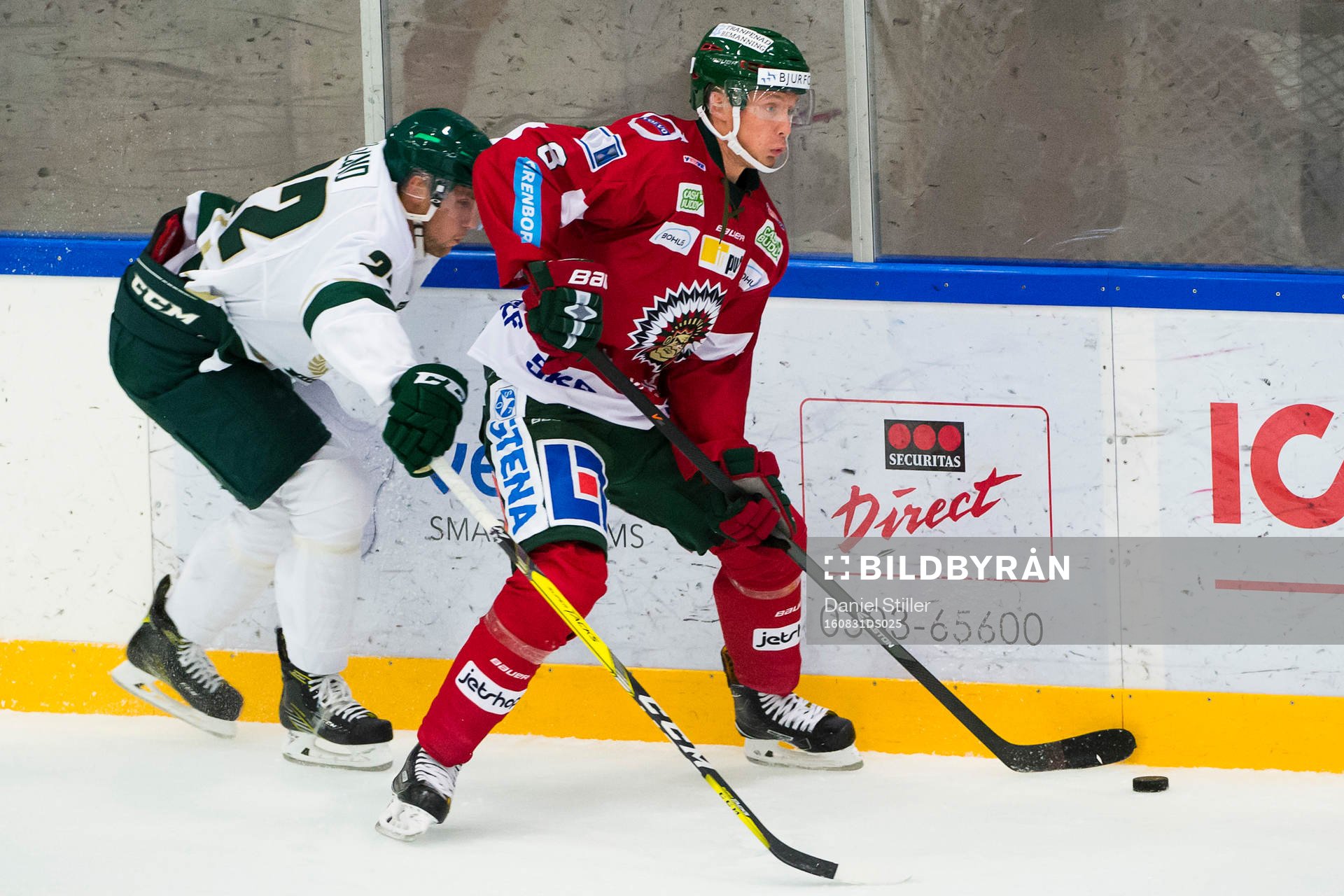 Färjestads Per Åslund och Frölundas John Nyberg