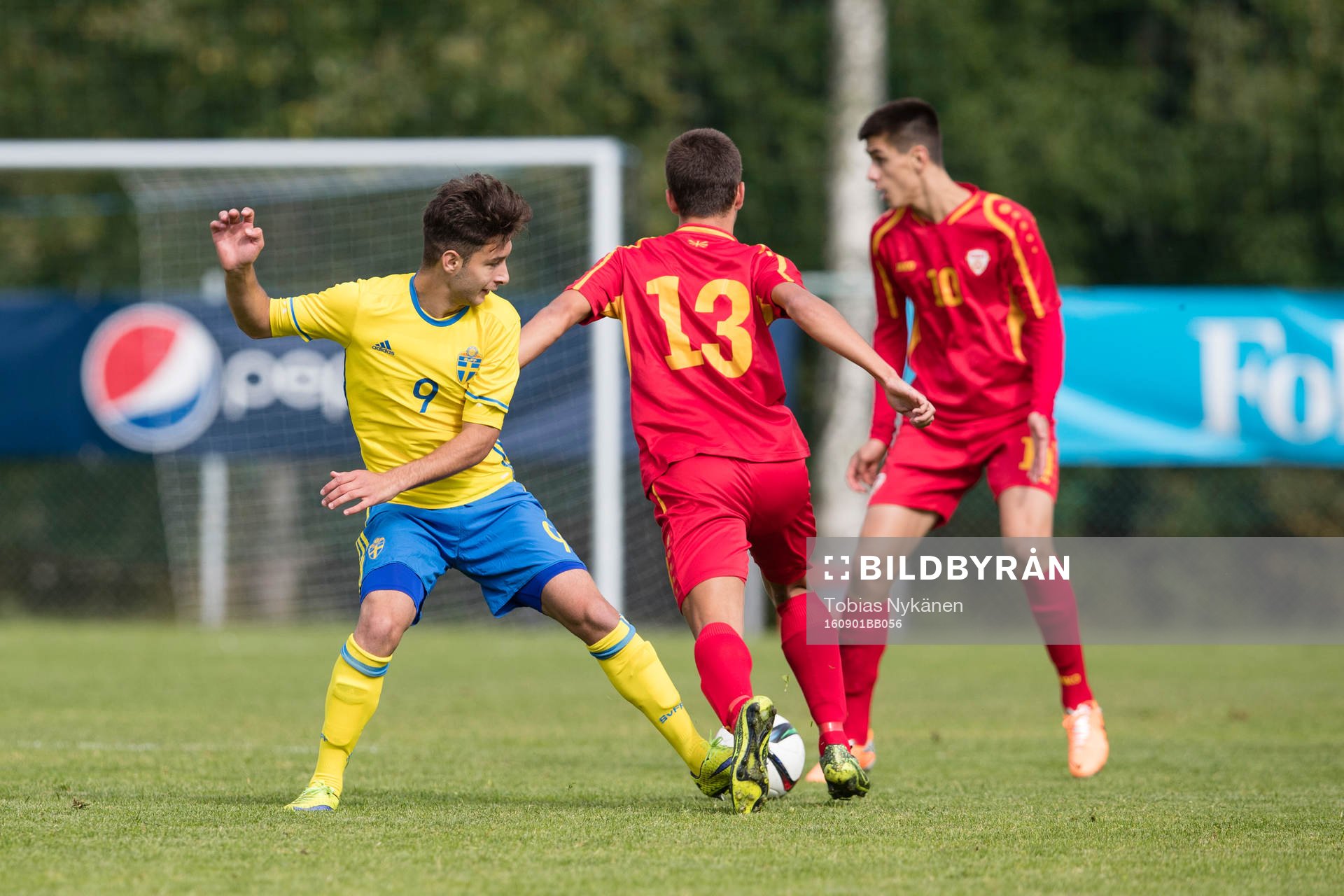 Sveriges Elias Durmaz mot Makedoniens Viktor Rizankovski