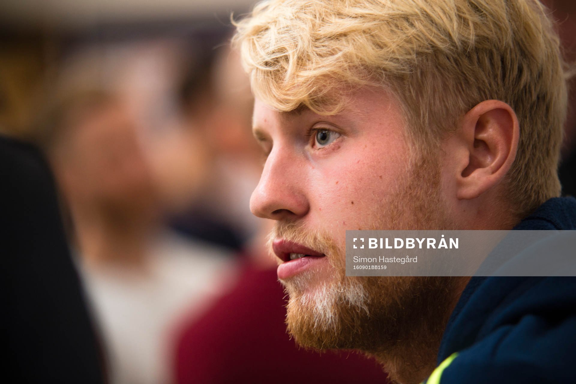 Filip Helander  i mixed zone