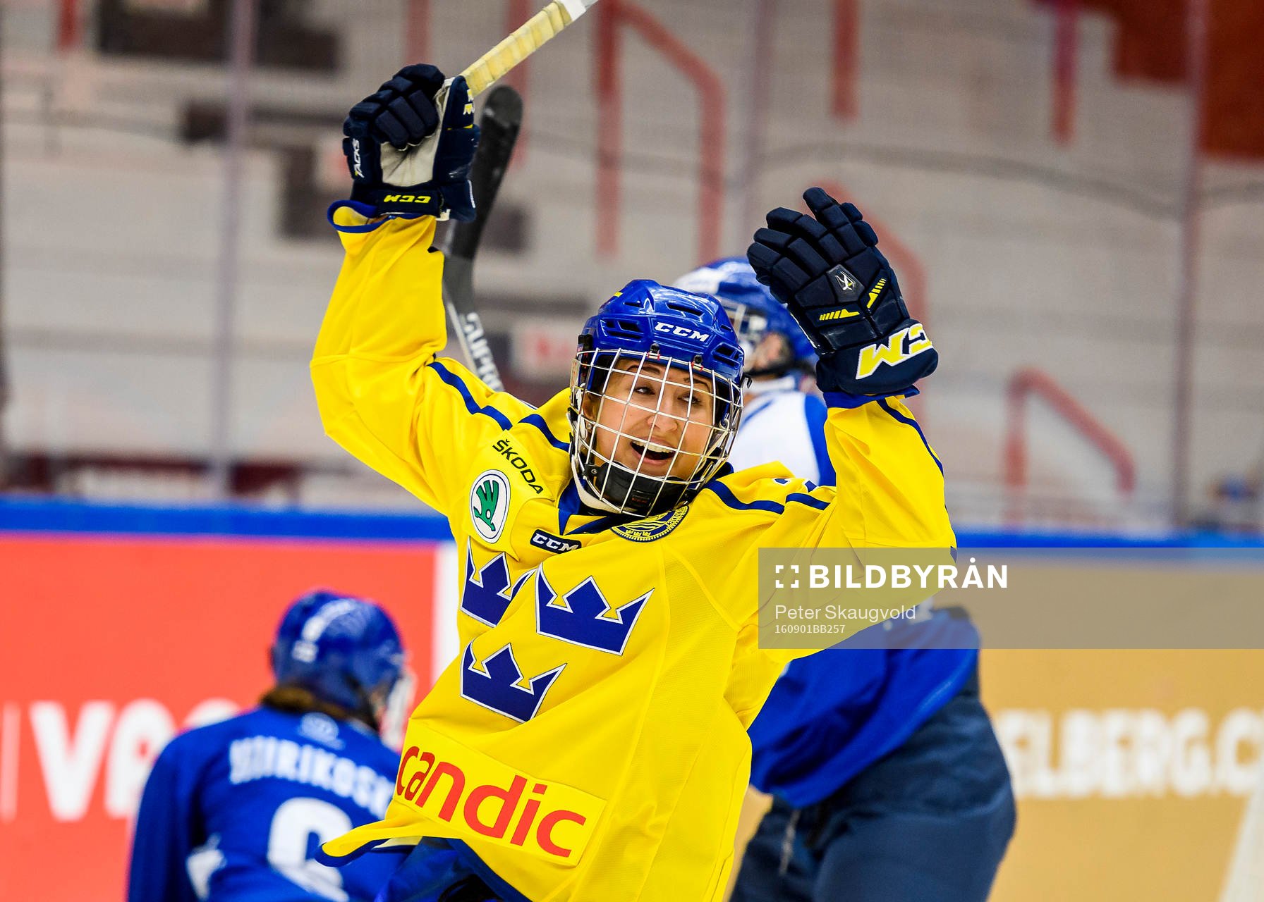 Sveriges Fanny Rask jublar