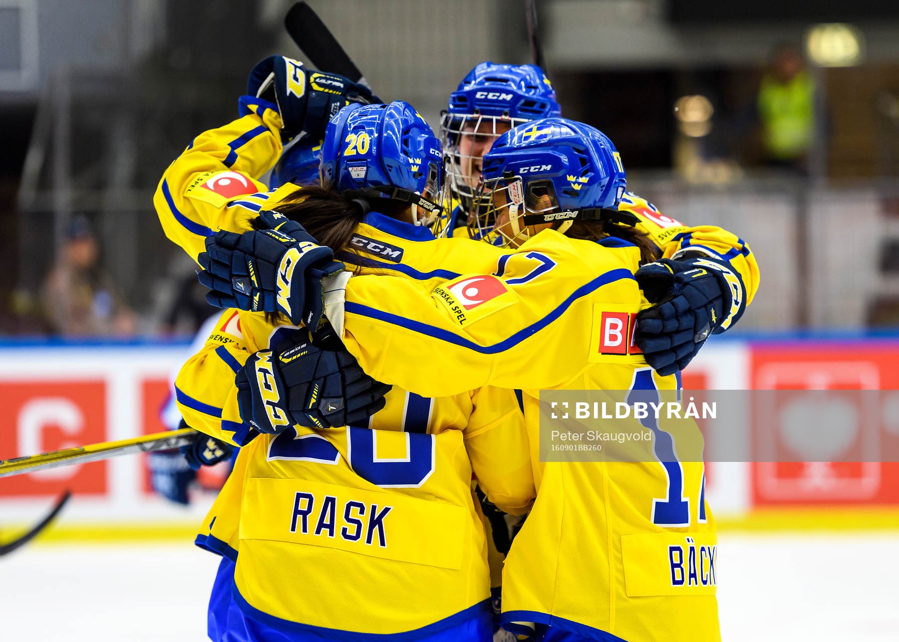 Sveriges Fanny Rask jublar